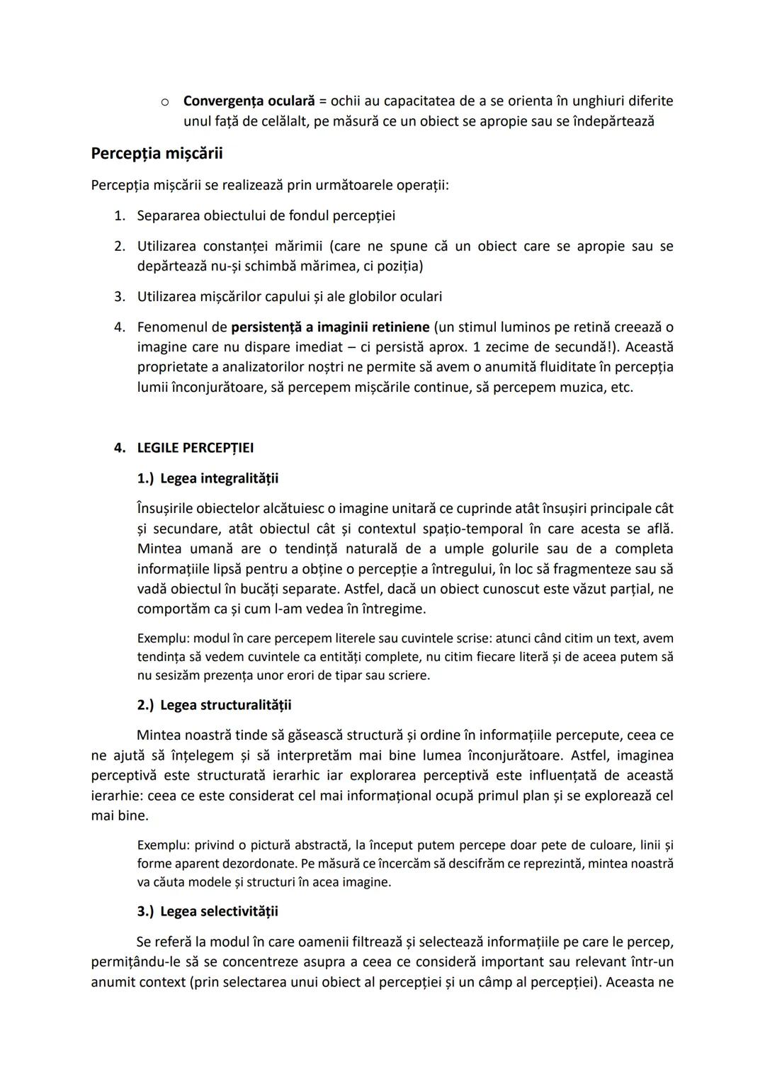 --- OCR Start ---
PERCEPŢIILE
Definiţie: Percepţiile sunt procese senzoriale complexe și, totodată, imagini primare,
conţinând totalitatea i