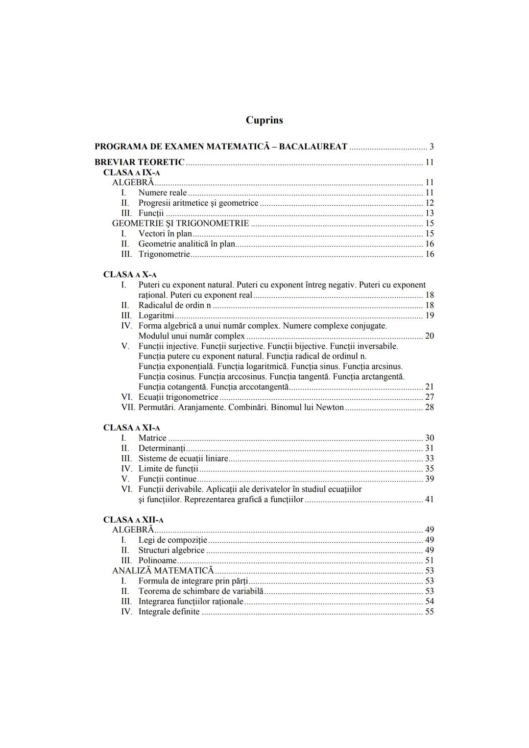 Petre Năchilă
Ana Cârstoveanu
Ion Nica
MATEMATICĂ M2
Ghid pentru pregătirea examenului
de Bacalaureat
• Itemi de antrenament
• 99 de teste
•