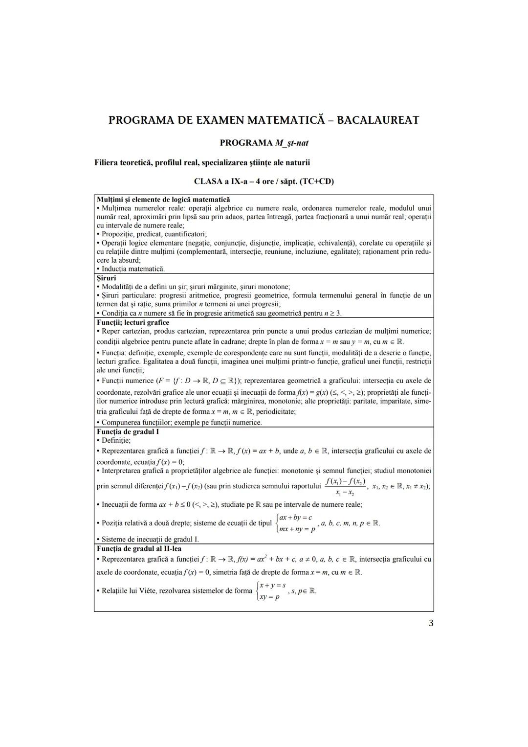 Petre Năchilă
Ana Cârstoveanu
Ion Nica
MATEMATICĂ M2
Ghid pentru pregătirea examenului
de Bacalaureat
• Itemi de antrenament
• 99 de teste
•