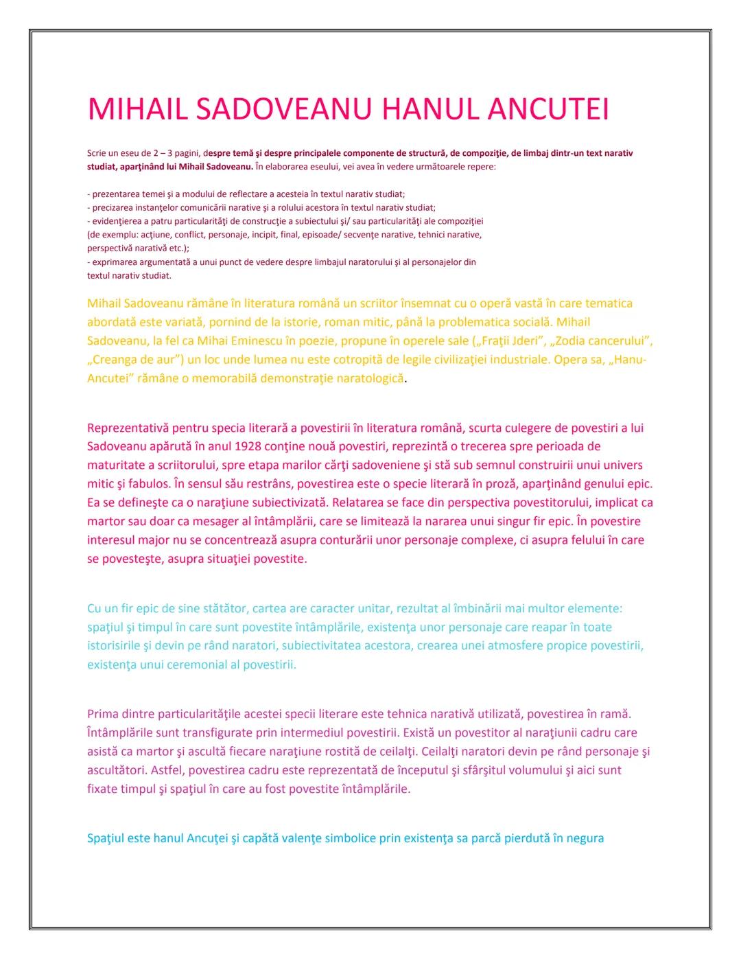 # MATERIE
# BAC
# ROMANA
# COMENTARII Cuprins:
PASOPTISMUL
1.Nuvela istorica si romantica:
Alexandru Lapuseanul de Costache Negruzzi
2. "Pas