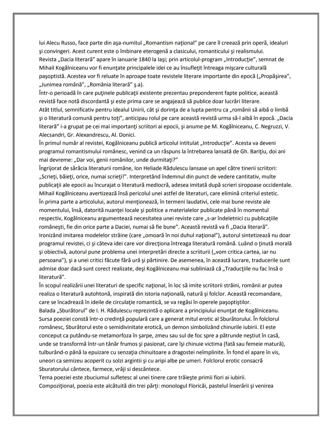 # MATERIE
# BAC
# ROMANA
# COMENTARII Cuprins:
PASOPTISMUL
1.Nuvela istorica si romantica:
Alexandru Lapuseanul de Costache Negruzzi
2. "Pas