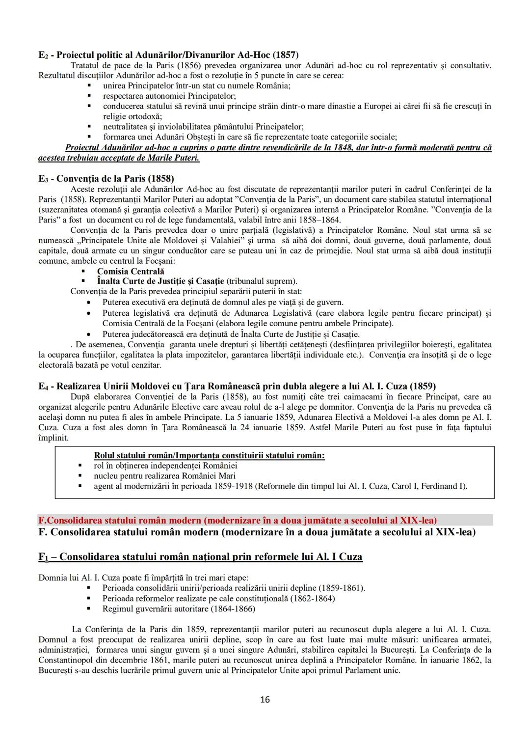 # TEME DIN
PROGRAMA DE BACALAUREAT
1.Autonomii locale şi instituţii centrale
în spaţiul românesc (secolele IX-XVIII) - pagina 2
2. Spaţiul
