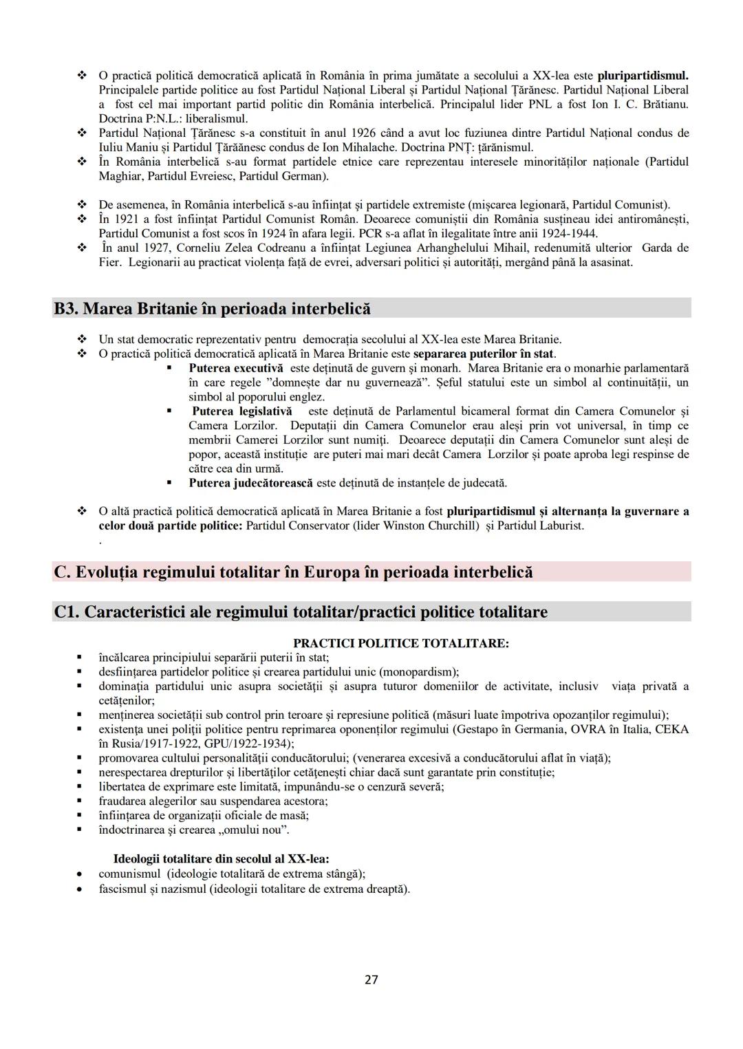 # TEME DIN
PROGRAMA DE BACALAUREAT
1.Autonomii locale şi instituţii centrale
în spaţiul românesc (secolele IX-XVIII) - pagina 2
2. Spaţiul