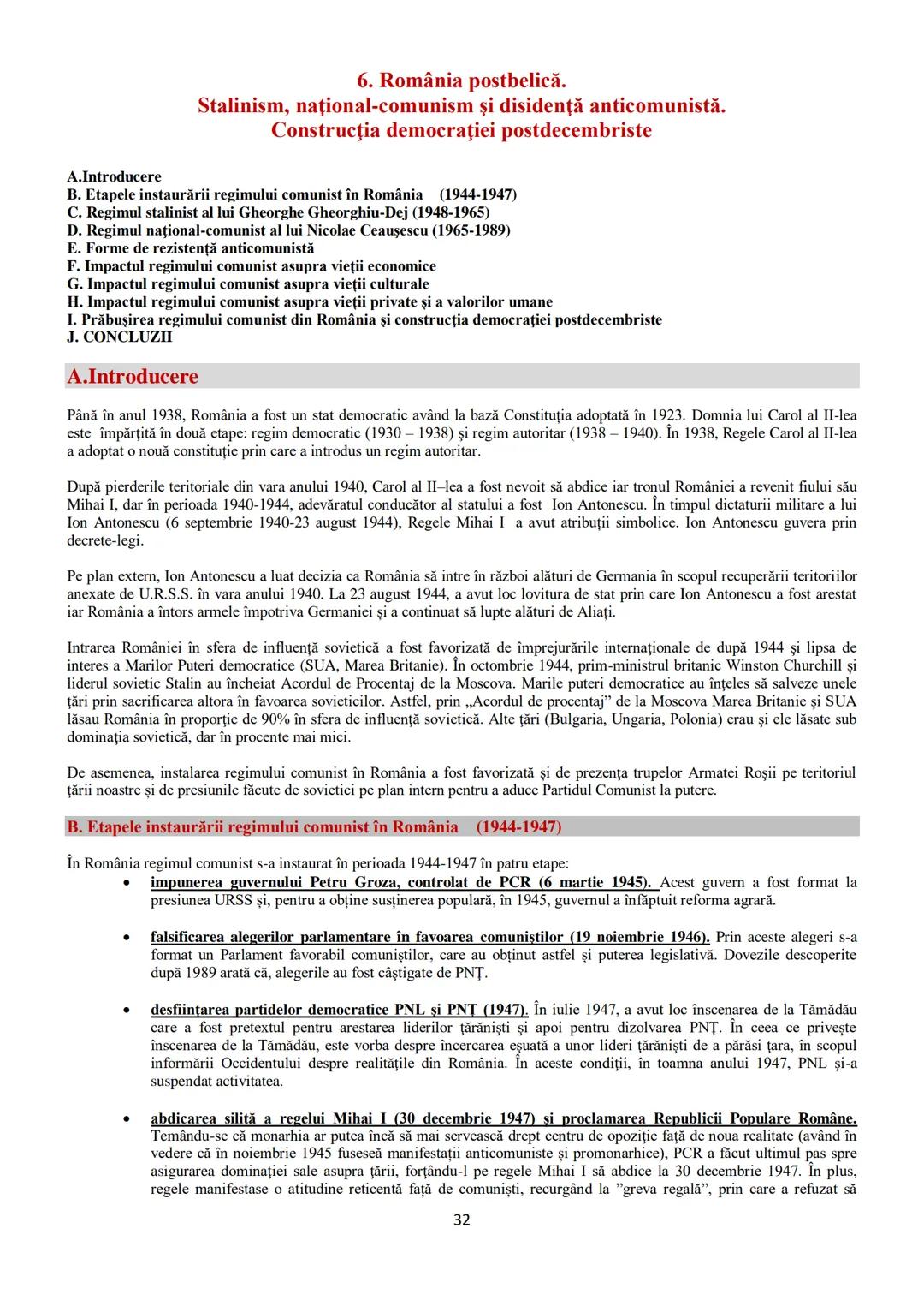 # TEME DIN
PROGRAMA DE BACALAUREAT
1.Autonomii locale şi instituţii centrale
în spaţiul românesc (secolele IX-XVIII) - pagina 2
2. Spaţiul