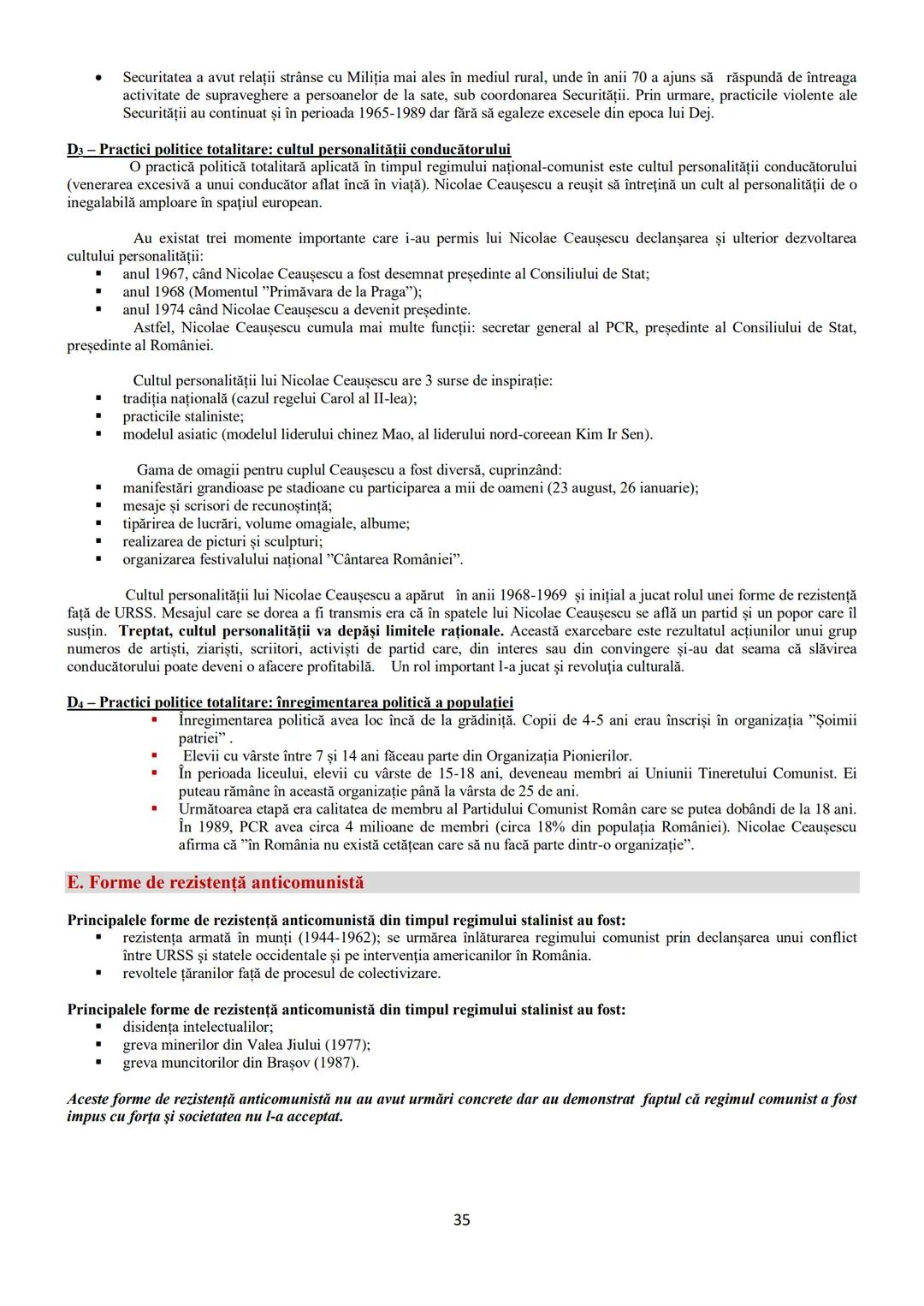 # TEME DIN
PROGRAMA DE BACALAUREAT
1.Autonomii locale şi instituţii centrale
în spaţiul românesc (secolele IX-XVIII) - pagina 2
2. Spaţiul