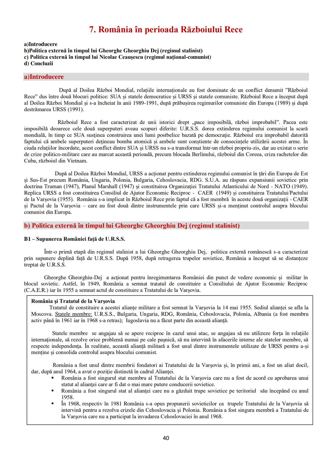 # TEME DIN
PROGRAMA DE BACALAUREAT
1.Autonomii locale şi instituţii centrale
în spaţiul românesc (secolele IX-XVIII) - pagina 2
2. Spaţiul