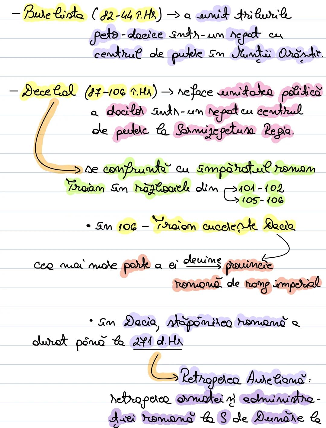 --- OCR Start ---
I. Geto-docü ì lumea romană
(seci.7.Hh.\rightarrow sec\mp.d.Hh)
Geto-doci = popol de origine indo-europeană
↳ au replez. r