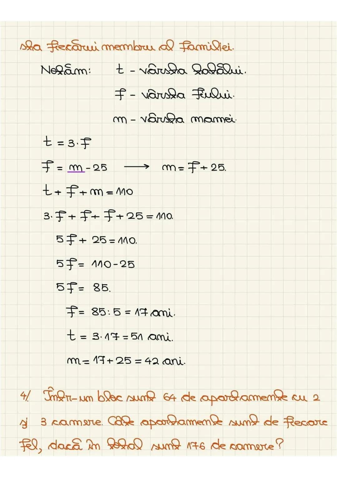 # Curs 2 ALGEBRA - CLASA - VII
# MODUL III
1/ Um farà are cu 36 ani mai mult decât fiul
său. Peste 7 ani, tatăl va avea de 4 ori mai mulți
a
