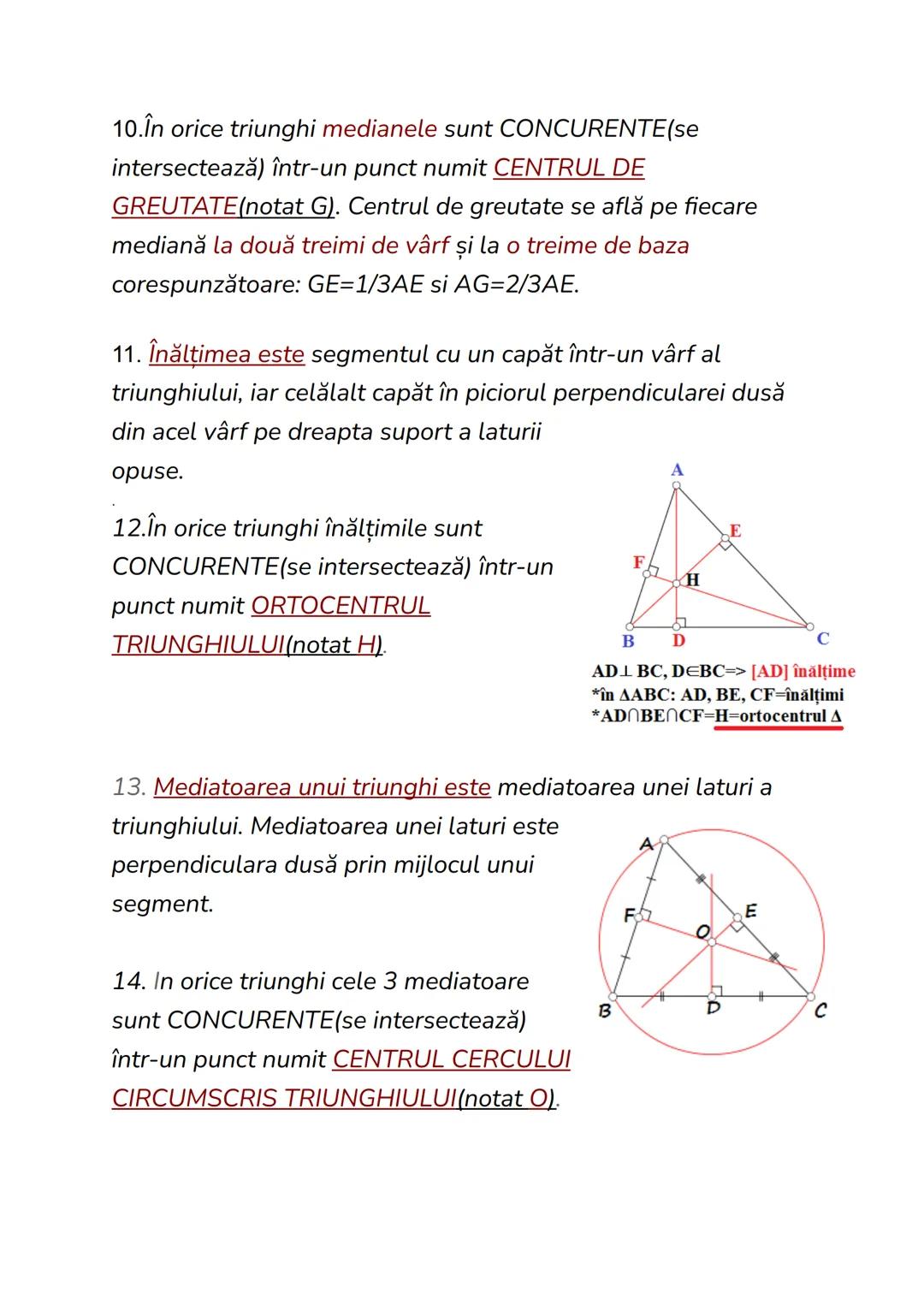 Teoreme ale geometriei plane
1. Teorema unghiului de 30 de grade
Def: Intr-un triunghi dreptunghic, cateta opusa unghiului de 30
de grade e