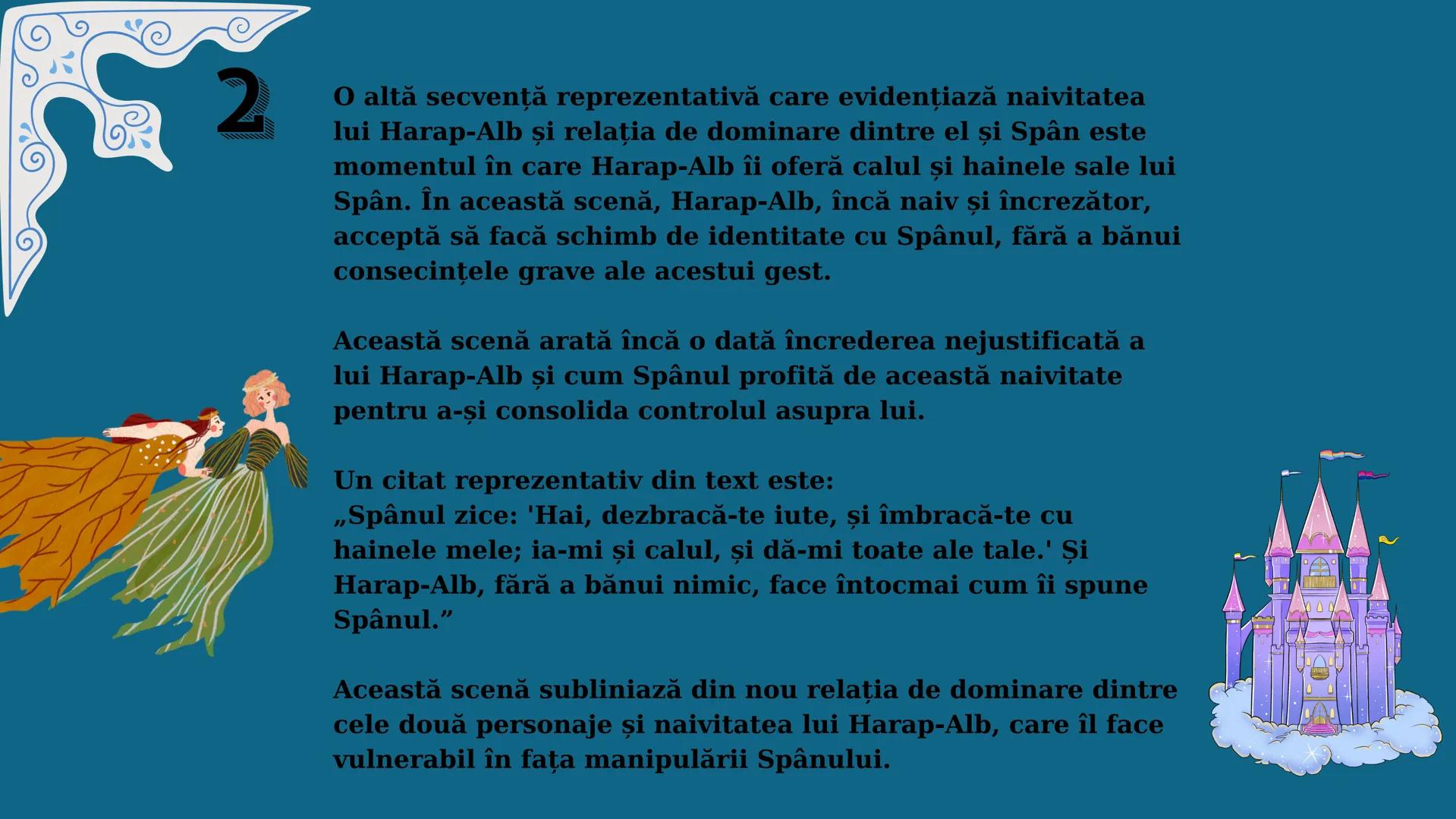 DATE AUTOR+ OPERĂ
Povestea lui Harap-Alb
ION CREANGĂ
CARACTERIZARE DE PERSONAJ +
RELATIA DINTRE DOUA PERSONAJE
1877
BASM CULT
Ion Crean