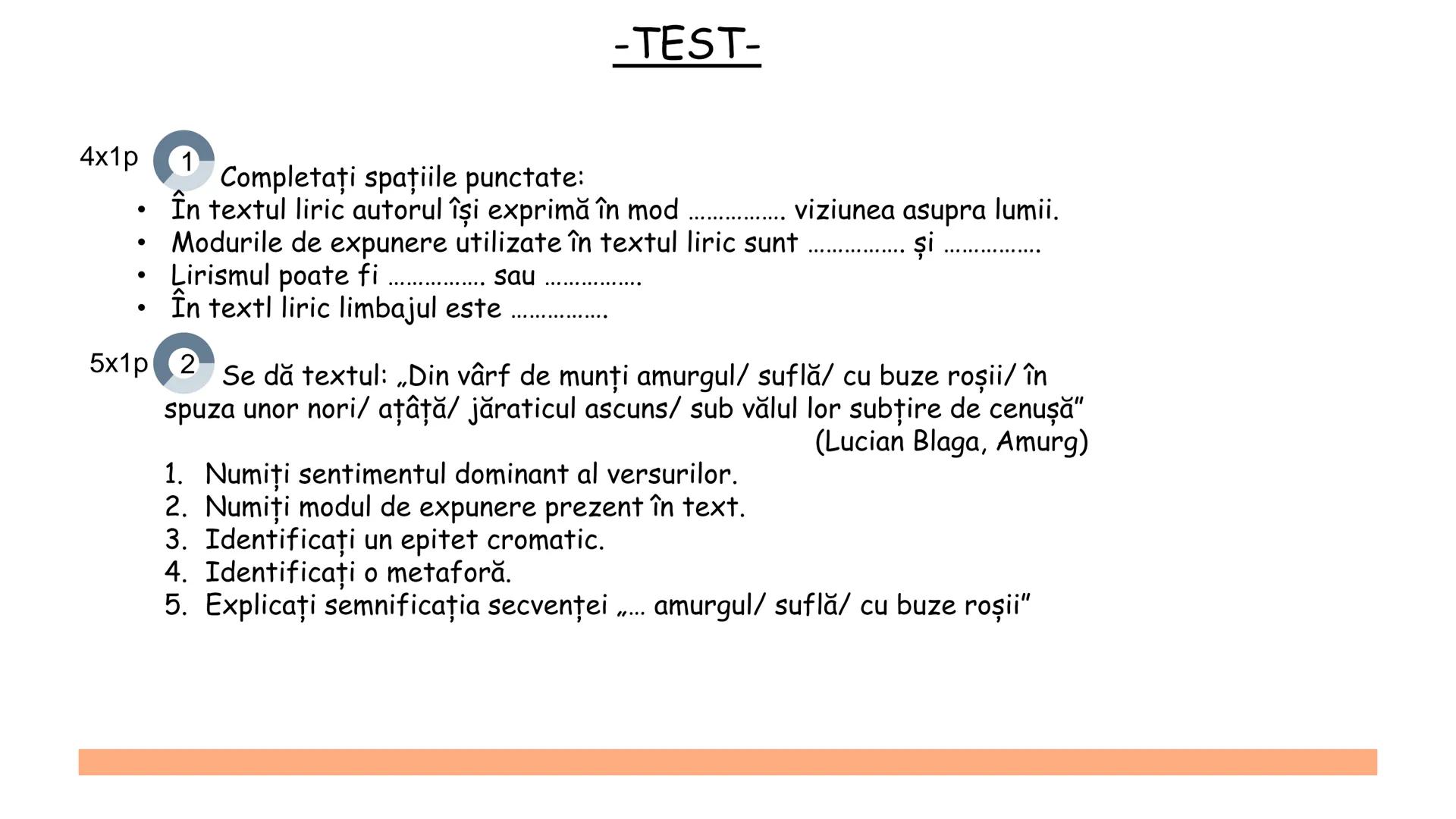 „A fi liric înseamnă a nu putea rămâne închis în tine însuți" (Emil Cioran)
Textul liric. Exprimarea
sentimentelor și a
emoțiilor. # Să ne