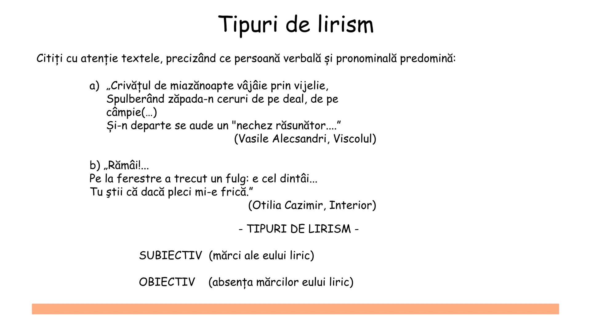 „A fi liric înseamnă a nu putea rămâne închis în tine însuți" (Emil Cioran)
Textul liric. Exprimarea
sentimentelor și a
emoțiilor. # Să ne