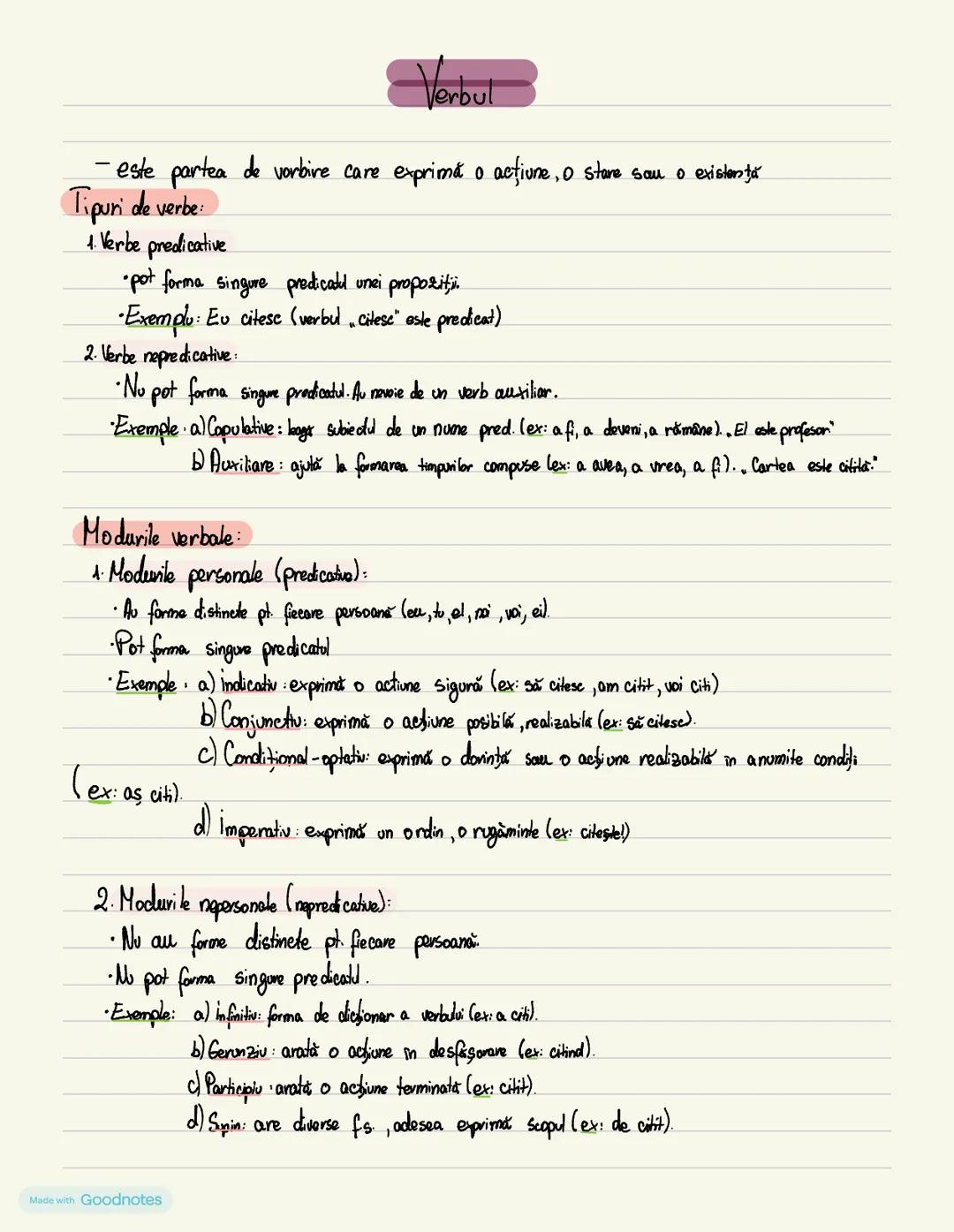 Made with Goodnotes # Substantivul
Substantivul este partea de vorbire cave de numeste: Obiecle (mass), fringe (om), locuri (Şcoale), etc
T