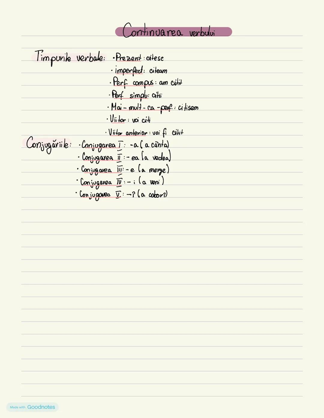 Made with Goodnotes # Substantivul
Substantivul este partea de vorbire cave de numeste: Obiecle (mass), fringe (om), locuri (Şcoale), etc
T