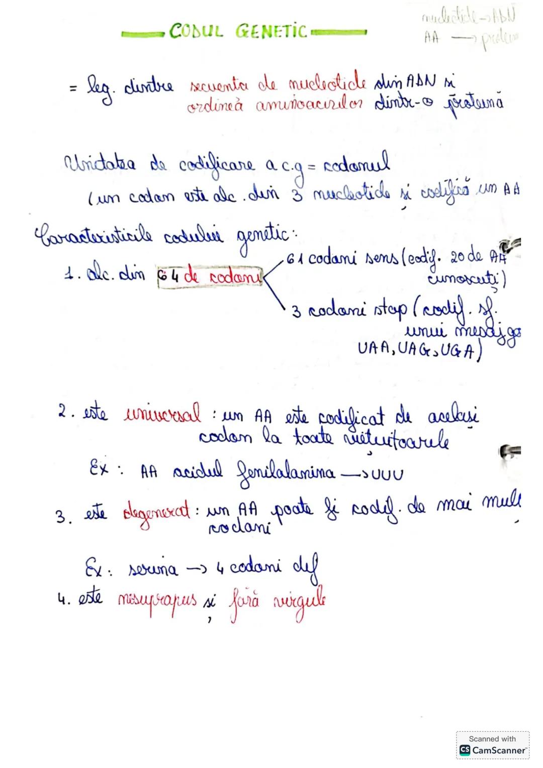 # 1.1 GENETICA MOLECULARĂ
La toate vietuitoarele, materialul genetic este codificat
IN ACIZII NUCLEICI.
ADN
ARN
Akizii nucbici : ~ subst.