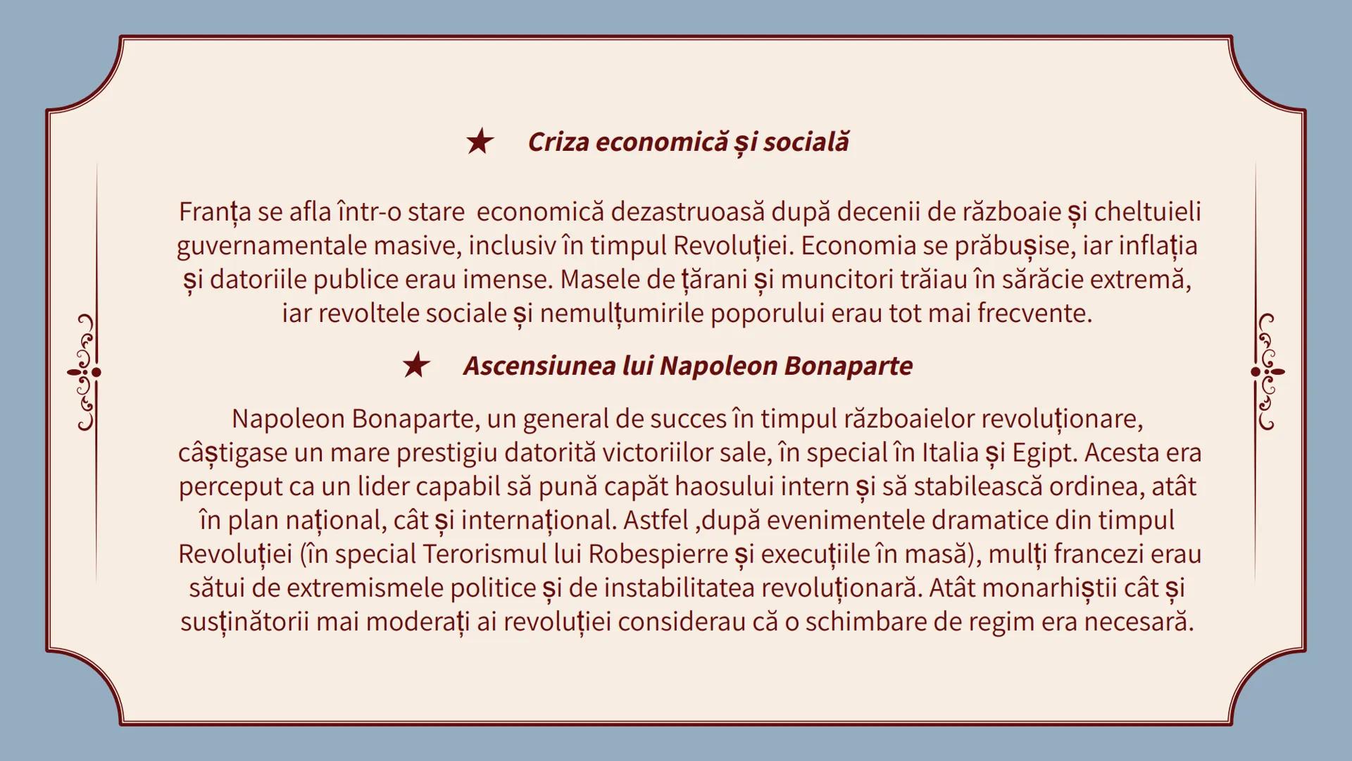 Napoleon
Bonaparte
- Consulatul
Pârvu Ioana, Filip Daria, Poșchină David Introducere
Consulatul lui Napoleon Bonaparte a reprezentat
perio