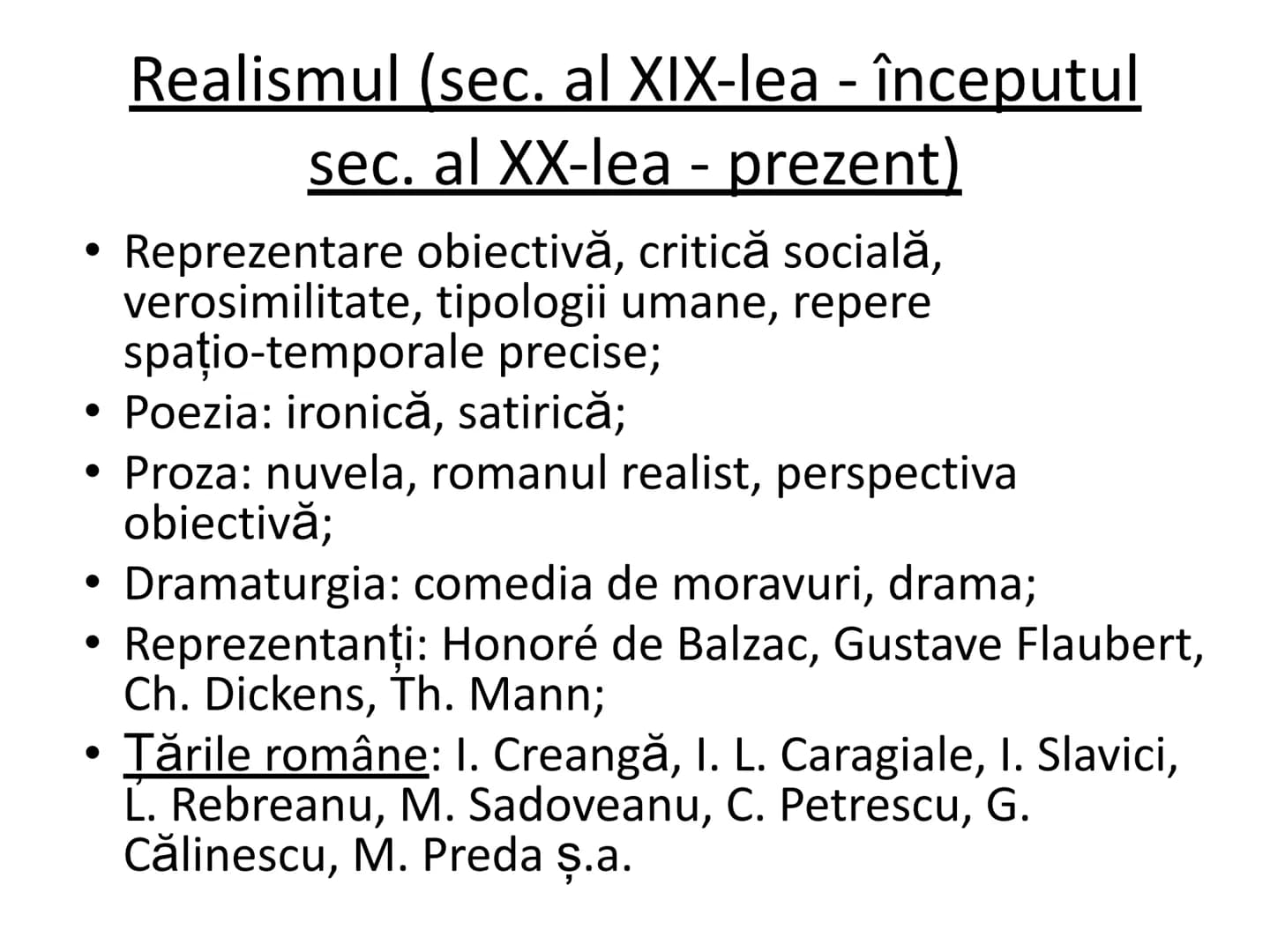 # LIMBA ȘI LITERATURA ROMÂNĂ
PREGĂTIRE PENTRU
BACALAUREAT
Curente culturale
Prezentare sintetică a principalelor
curente culturale și liter