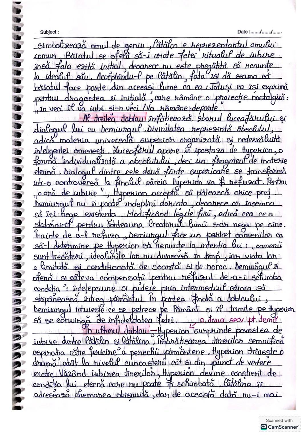Subject:
Date :......./..............
# Luceafărul
Mihai Eminescu
Poemul, Luceafărul a apărut în anul 1883, în aprilie
la Viena, în augus