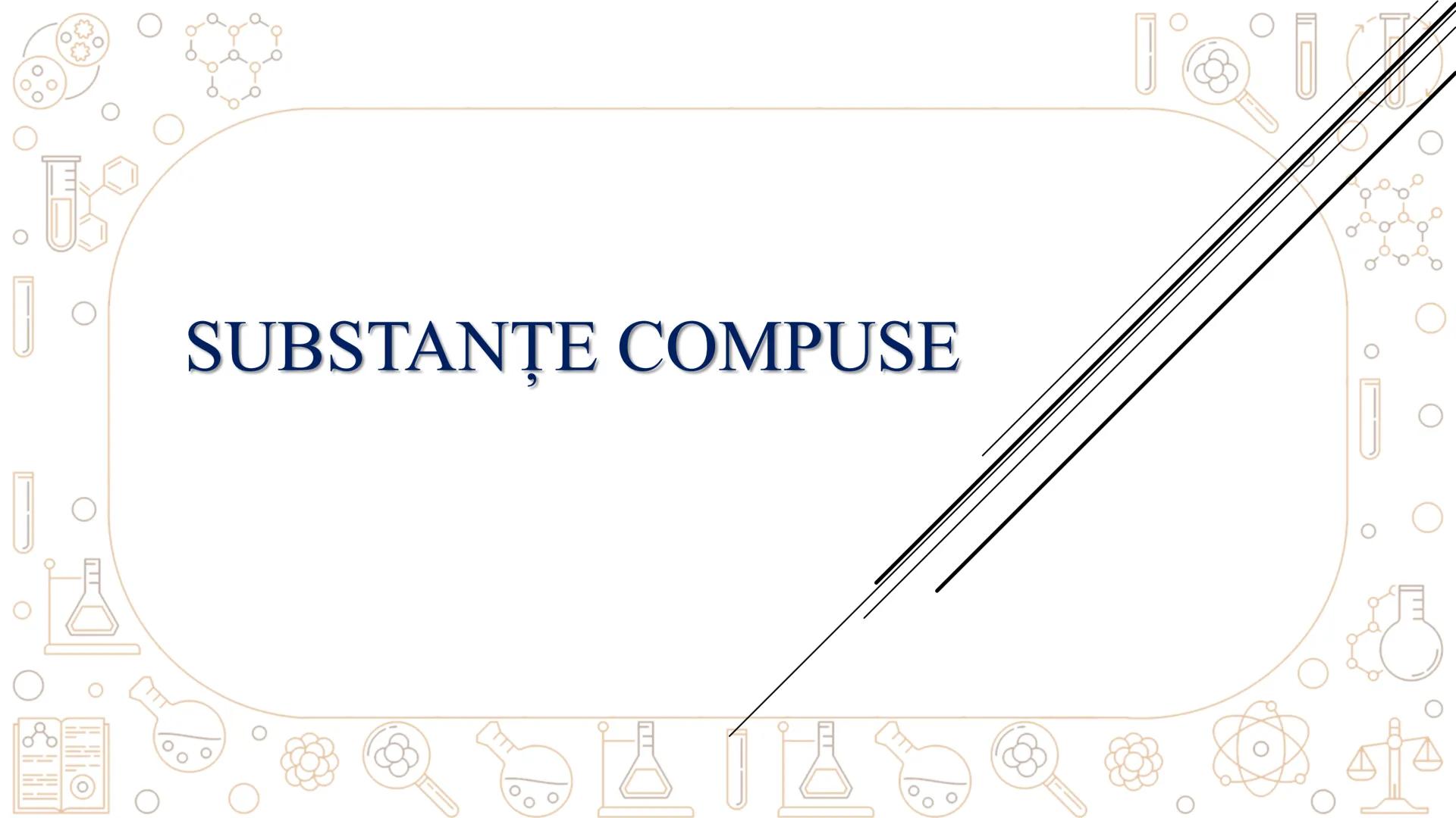 # SUBSTANŢE COMPUŞE --- OCR Start ---
一。
Substanţe
SĂ NE REAMINTIM...
Monoatomice
Metalele, gazele
nobile
Fe, Cu, Ne, He
simple
Poliatomice