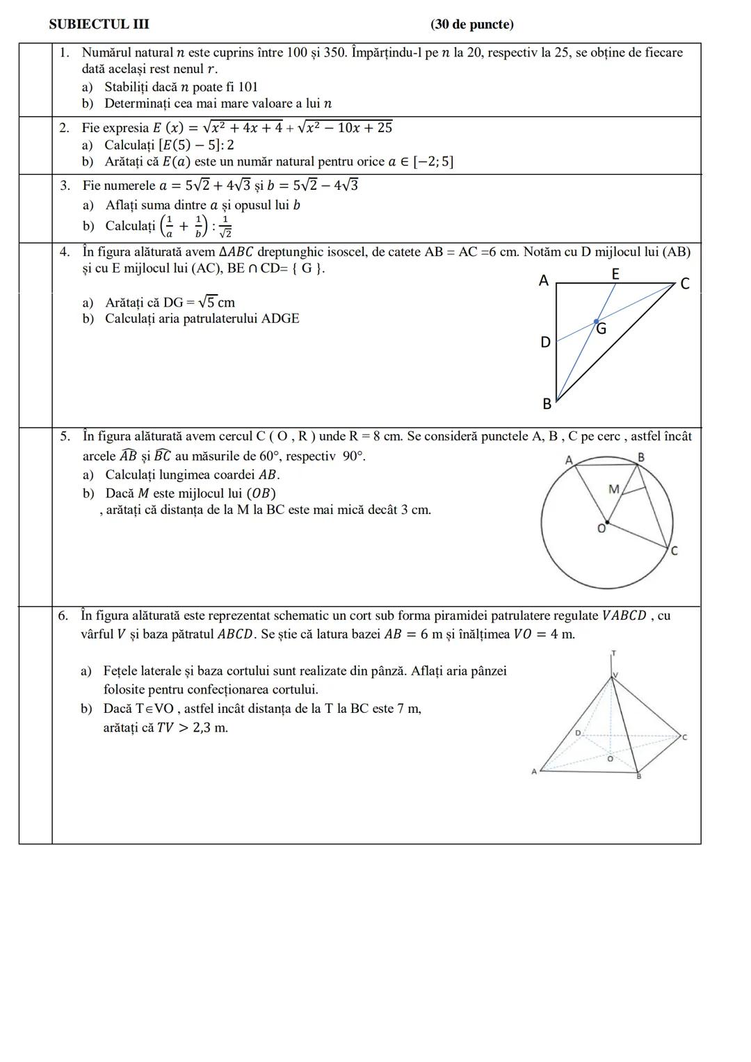 # SUBIECTUL I Simulare EN nr. 3 ianuarie 2021 LICEUL TEORETIC INTERNAŢIONAL DE INFORMATICA BUCUREŞTI
Încercuiește litera corespunzătoare răs
