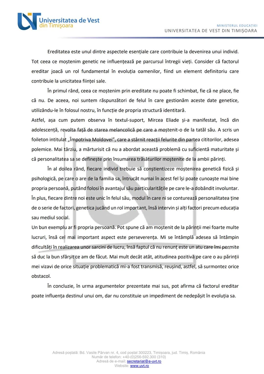 # Ny
Universitatea de Vest
din Timişoara
MINISTERUL EDUCAŢIEI
UNIVERSITATEA DE VEST DIN TIMIŞOARA
Materiale didactice suport pentru pregăt