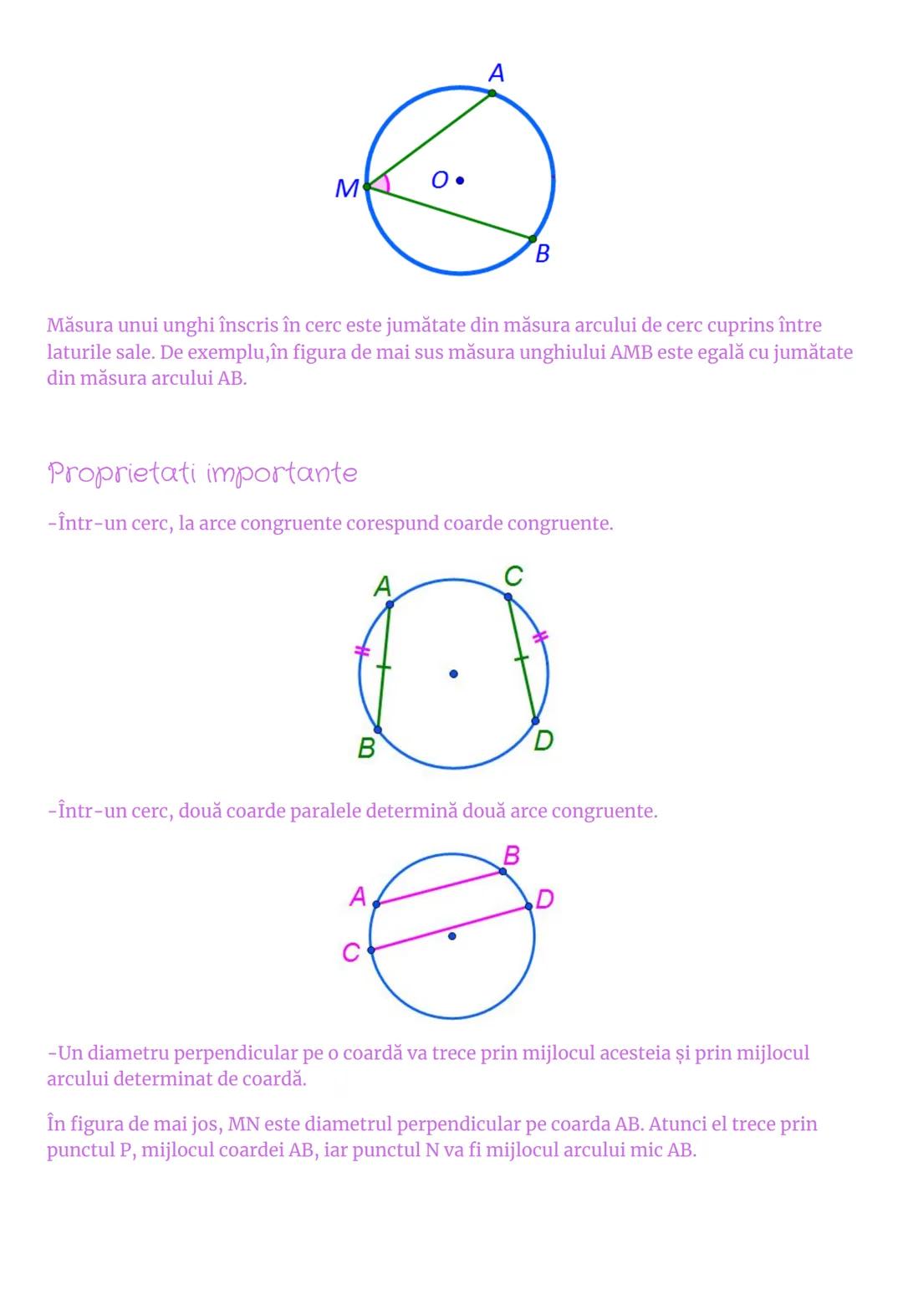 # Cercul
Cercul este mulțimea punctelor din plan situate la aceeaşi distanţă r faţă de un punct fix O,
numit centrul cercului.
Notație: C(O