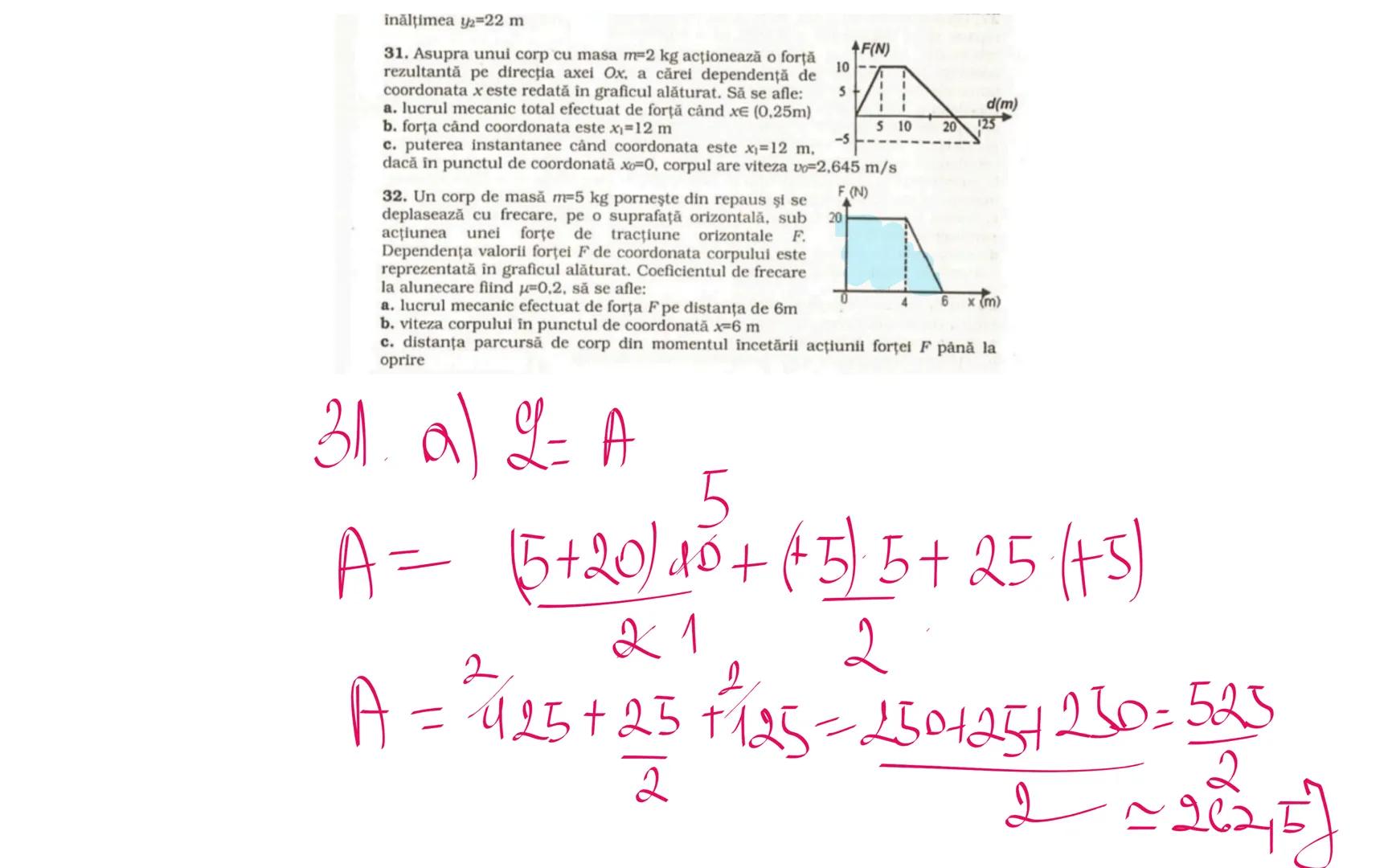 # Fizică-Mecanică
Lucrul mecanic Energia
cinetică Teorema variației
energiei cinetice Energia
potențială Formule Rubrica
$L = F d$
$E_e =