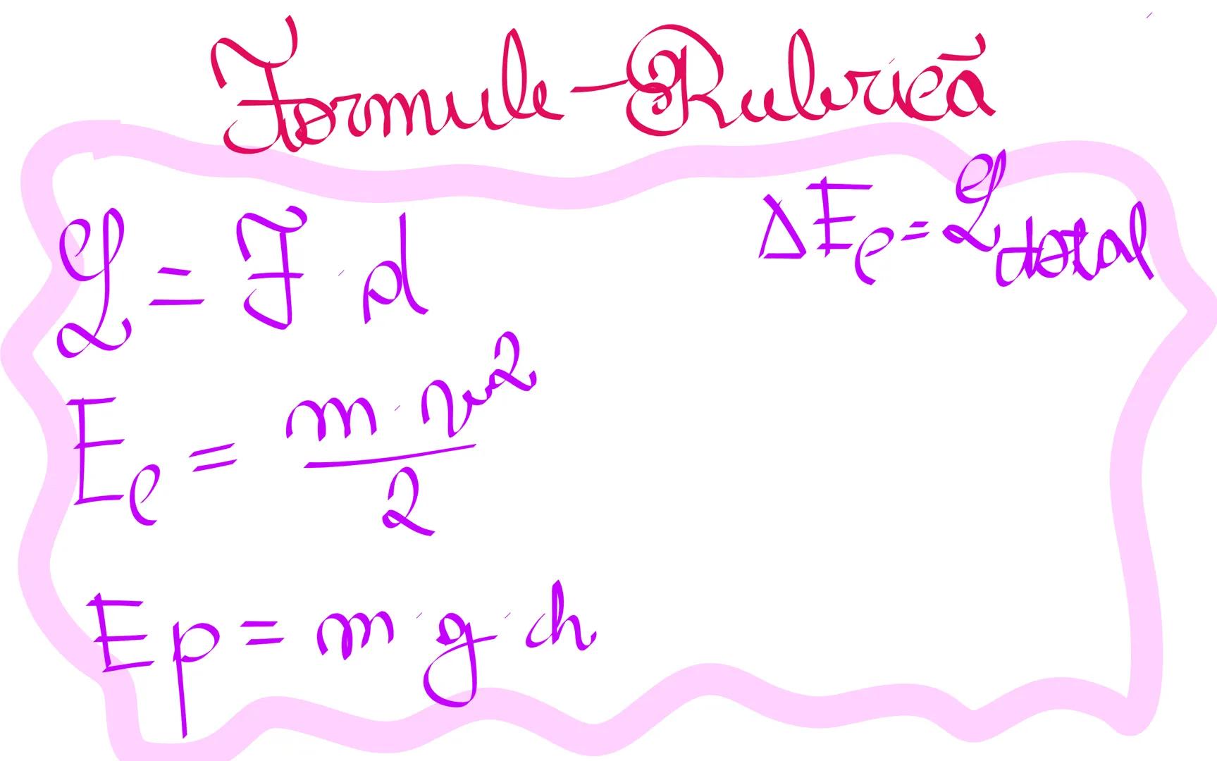 # Fizică-Mecanică
Lucrul mecanic Energia
cinetică Teorema variației
energiei cinetice Energia
potențială Formule Rubrica
$L = F d$
$E_e =