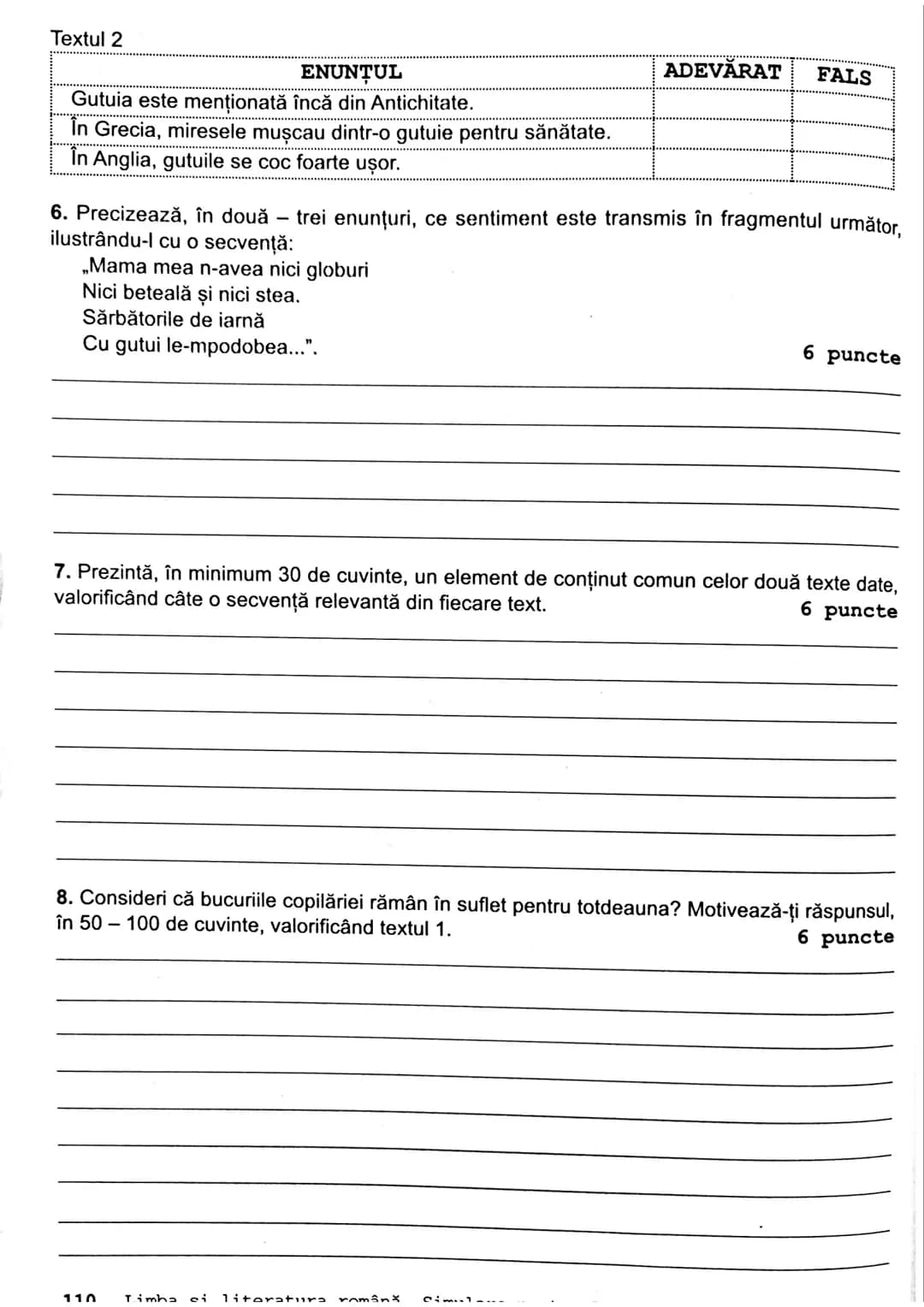 Subiectul I
70 de puncte
Citește fiecare dintre textele de mai jos pentru a putea răspunde
la cerințele formulate.
TEXTUL 1
Dulce, galbenă