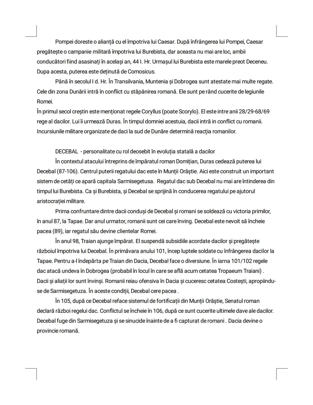 4.Regatul dac
Teritoriul de la nord de Dunăre este ocupat de triburi de traci nordici. Cele mai importante
sunt cele ale geților și dacilor