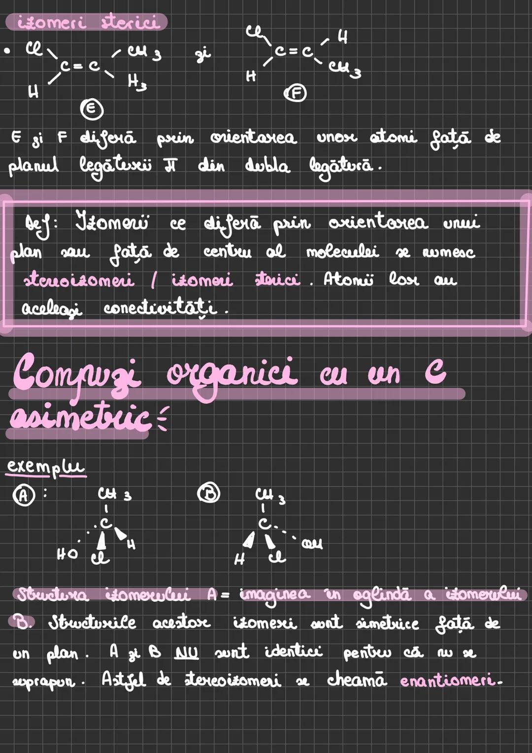# Izomerie optica
(Manual axi-a-pag 130-138)
• Generalitati
Dey.: Izomeri sunt substante cu aceiagi formulă
moleculară, dar cu structuri chi