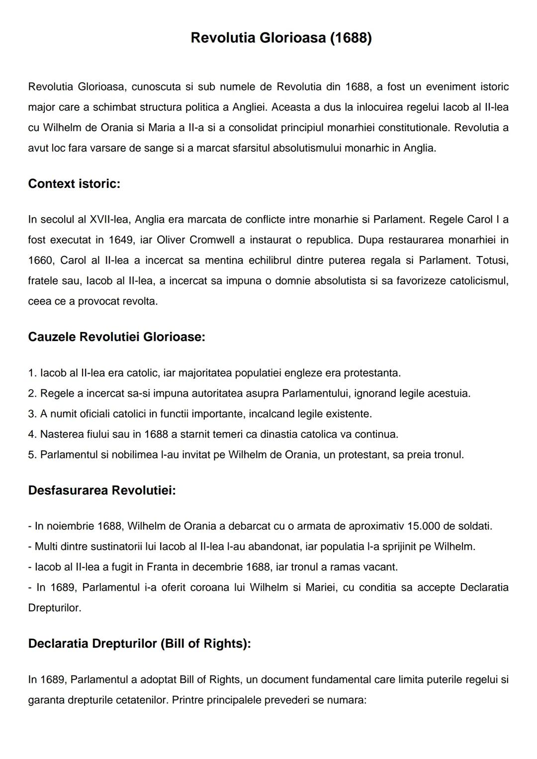 # Revolutia Glorioasa (1688)
Revolutia Glorioasa, cunoscuta si sub numele de Revolutia din 1688, a fost un eveniment istoric
major care a s