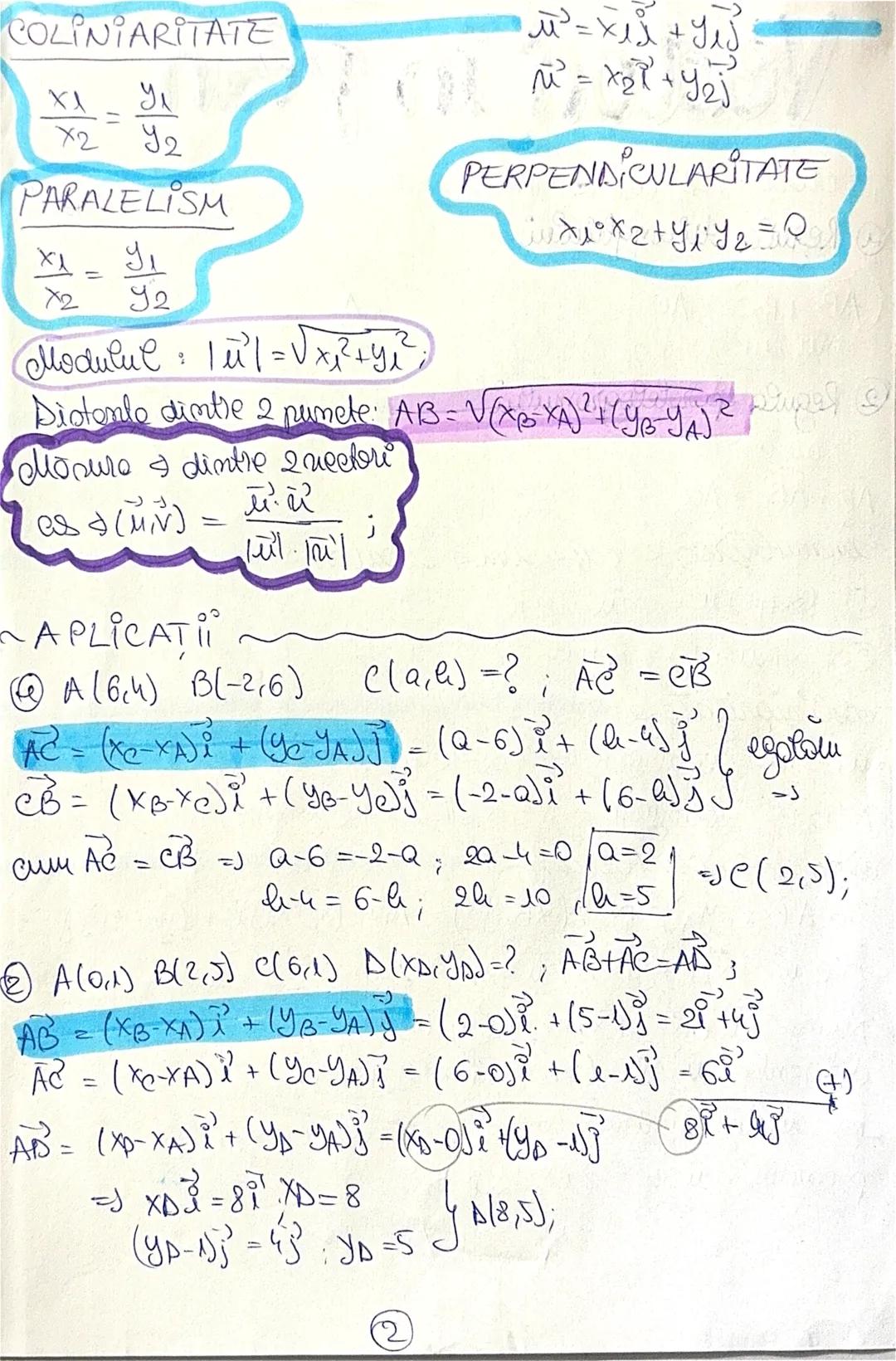--- OCR Start ---
COLINIARITATE
$\frac{x_{1}}{x_{2}}=\frac{y_{1}}{y_{2}}$
PARALELISM
$\frac{x_{1}}{x_{2}}=\frac{y_{1}}{y_{2}}$
Modulul: $|\v