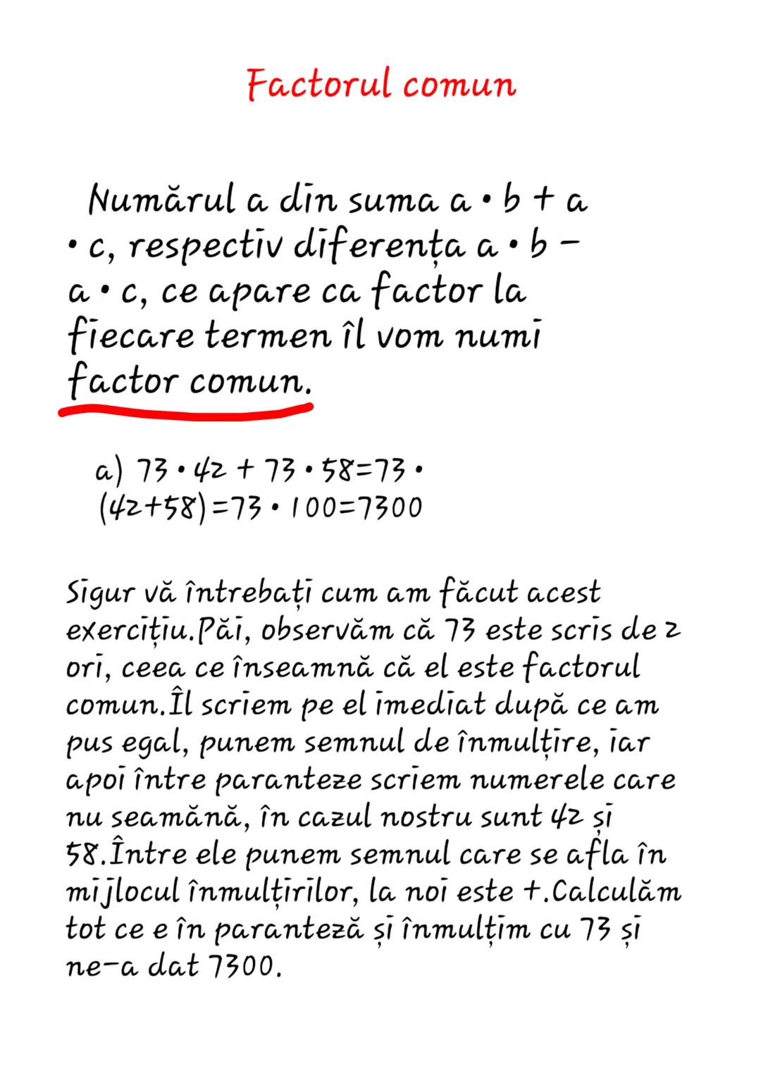 Cum să Găsim Factorul Comun