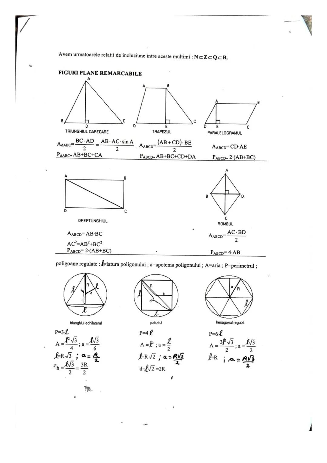 Formule geometrie pt en