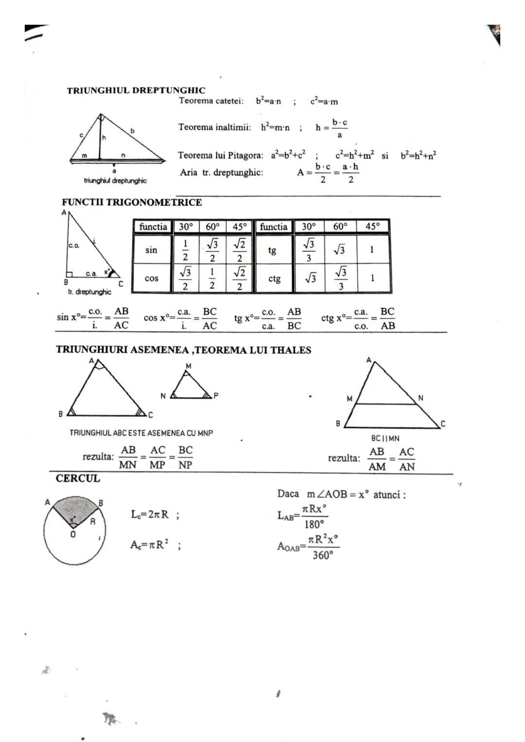 Avem urmatoarele relatii de incluziune intre aceste multimi: NcZcQcR.
FIGURI PLANE REMARCABILE
D
TRIUNGHIUL DARECARE
АДАВС=$\\frac{BC-AD