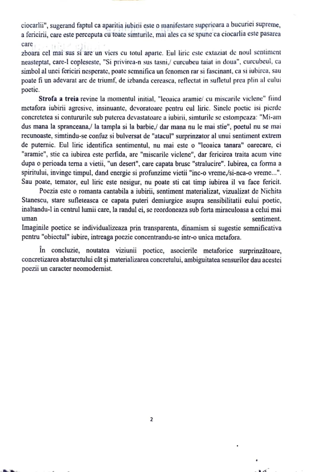 # Leoaică tânără, iubirea
Nichita Stănescu
Poezia "Leoaica tanara, iubirea" face parte din volumui "O viziune a sentimentelor"
din 1964, i