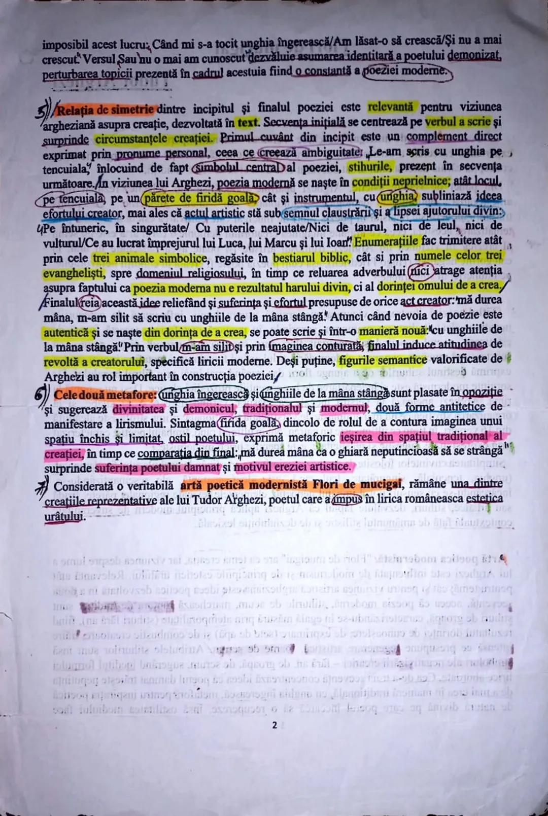 # Flori de mucigai
Tudor Arghezi
1207
Poezia "Flori de mucigai" deschide volumul omonim apărut în 1931, rezultat al
experienței carcerale