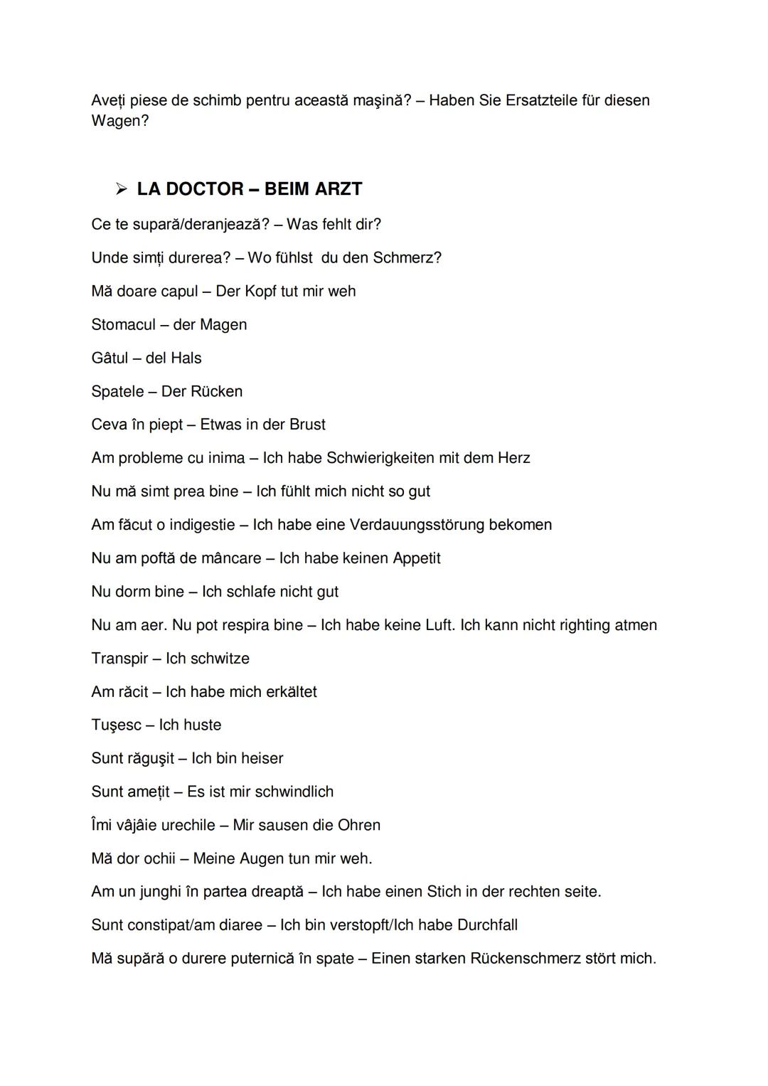 --- OCR Start ---
GHID DE CONVERSAȚIE ROMÂN GERMAN
➤ EXPRESII UZUALE/ ALGEMEINE REDEWENDUNGEN
Bună dimineața - Guten morgen
Bună ziua - Gute