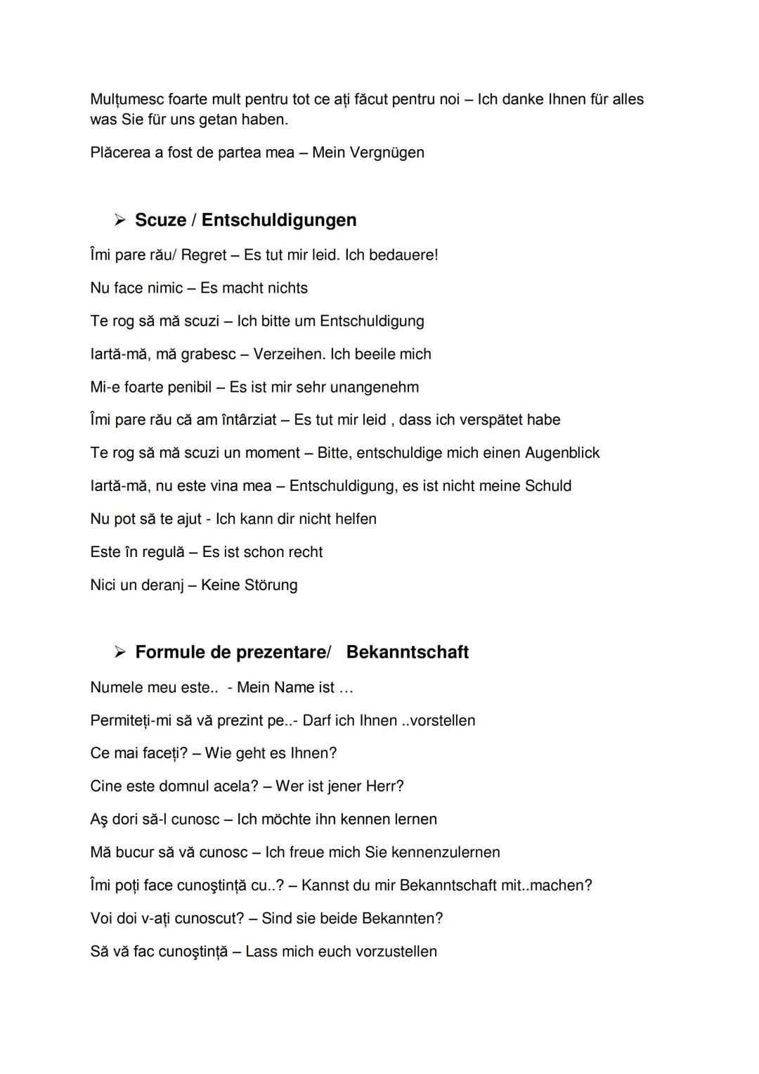 --- OCR Start ---
GHID DE CONVERSAȚIE ROMÂN GERMAN
➤ EXPRESII UZUALE/ ALGEMEINE REDEWENDUNGEN
Bună dimineața - Guten morgen
Bună ziua - Gute