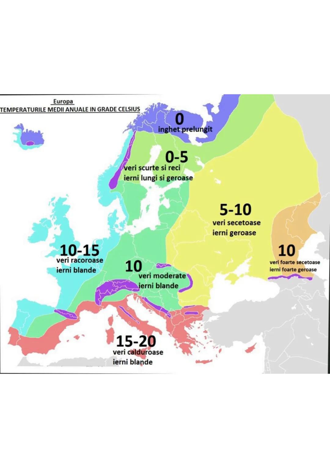EUROPA
PRECIPITATIILE MEDII ANUALE
Sursa:
https://geografilia.blogspot.com/
Marea
Britanie
1000-1500 mm/an
Franţa
400-500 mm/an
600 mm/an
Su