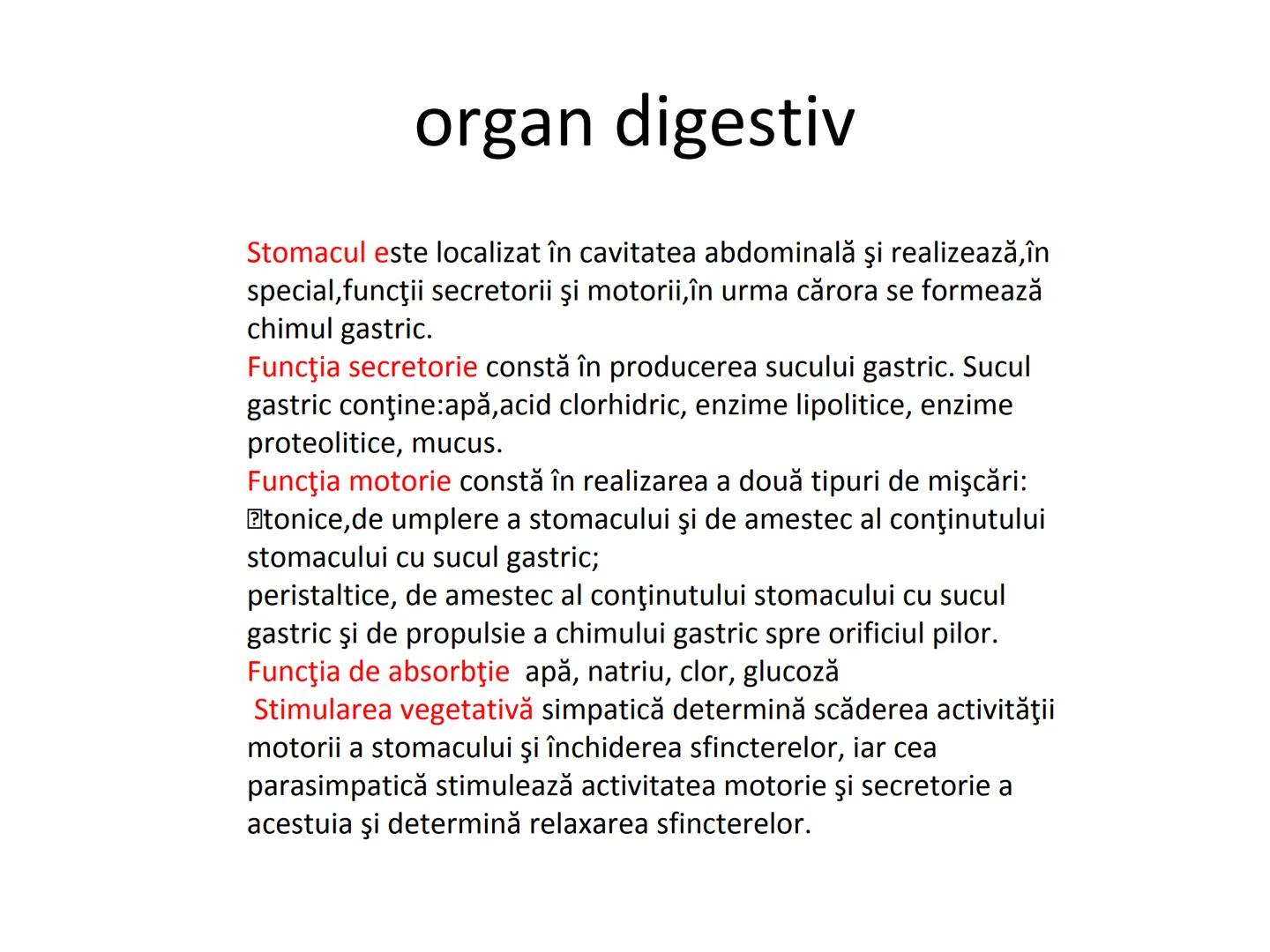 DIGESTIA ŞI ABSORBŢIA Generalități
• Sistemul digestiv = organe la
nivelul căruia se realizează:
☐ digestia alimentelor
☐ transformarea în p