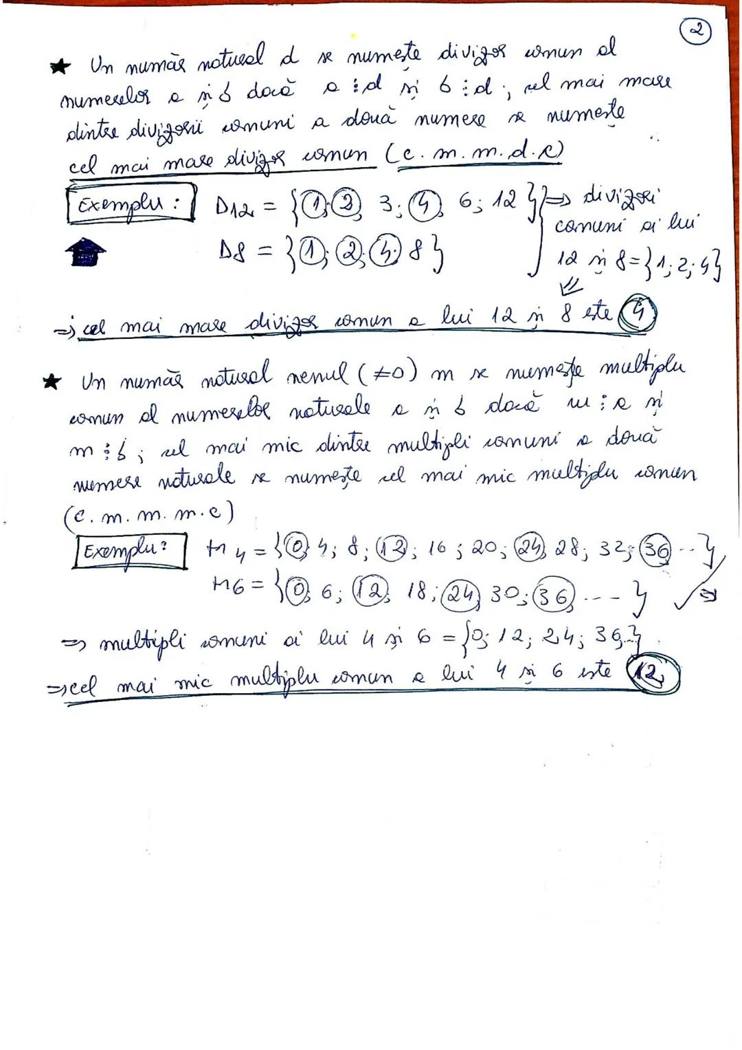 --- OCR Start ---
DIVIZIBILITATE
DIVIZOR
SHULTIPLU
①
★ Humărul natural e este divigibil in numărul natural 6,
docă există numărul natural c