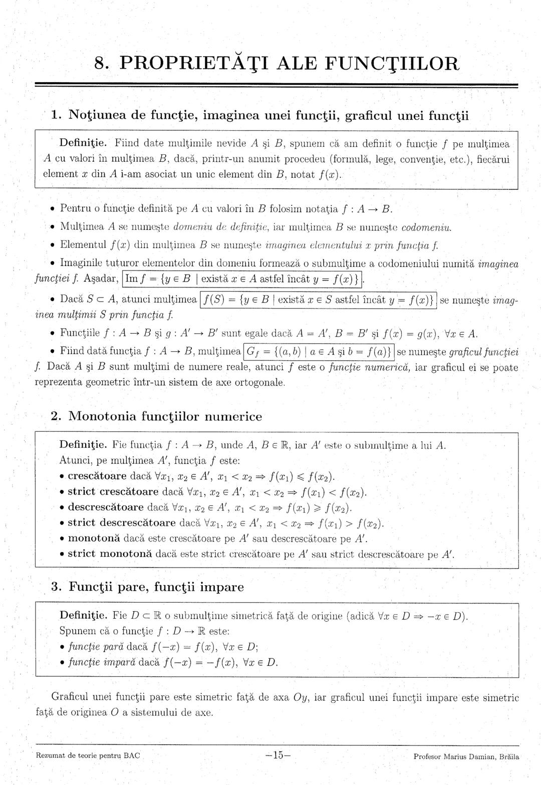 --- OCR Start ---
1. Numere reale
3
2. Logaritmi
5
3. Numere complexe
7
4. Inducţia matematică
9
5. Progresii
..10
6. Funcţia de gradul I
11