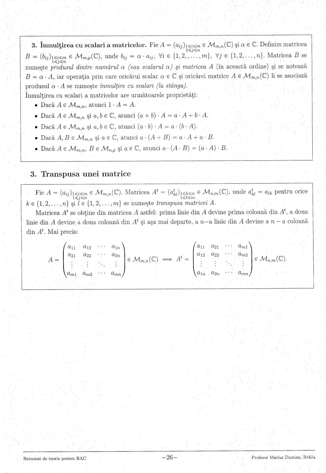 --- OCR Start ---
1. Numere reale
3
2. Logaritmi
5
3. Numere complexe
7
4. Inducţia matematică
9
5. Progresii
..10
6. Funcţia de gradul I
11
