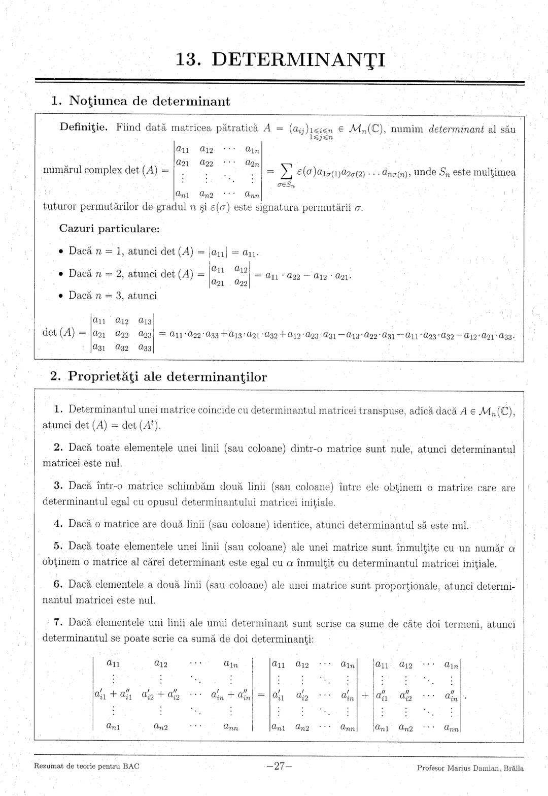 --- OCR Start ---
1. Numere reale
3
2. Logaritmi
5
3. Numere complexe
7
4. Inducţia matematică
9
5. Progresii
..10
6. Funcţia de gradul I
11