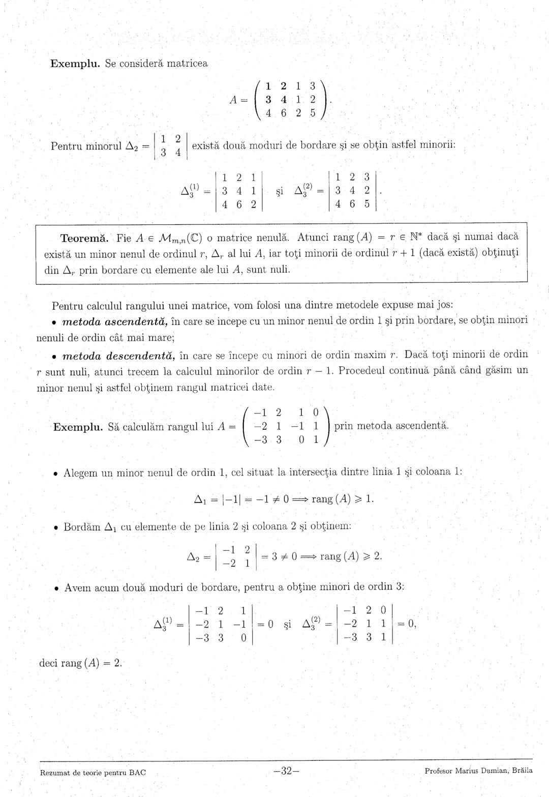 --- OCR Start ---
1. Numere reale
3
2. Logaritmi
5
3. Numere complexe
7
4. Inducţia matematică
9
5. Progresii
..10
6. Funcţia de gradul I
11