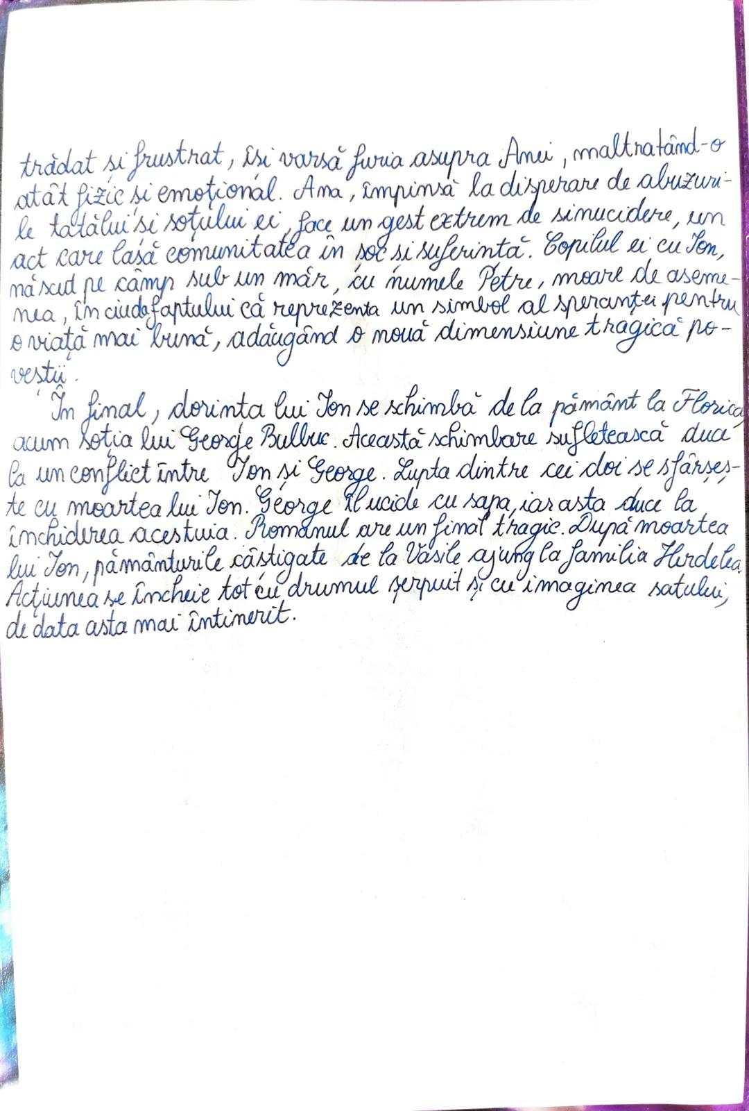 Ton
Rezumat
de Liviu Rebreanu
Romanul debutează cu descrierea drumului serpuit si al
satului Pripas, lângă orăselul Armadia, unde familia
