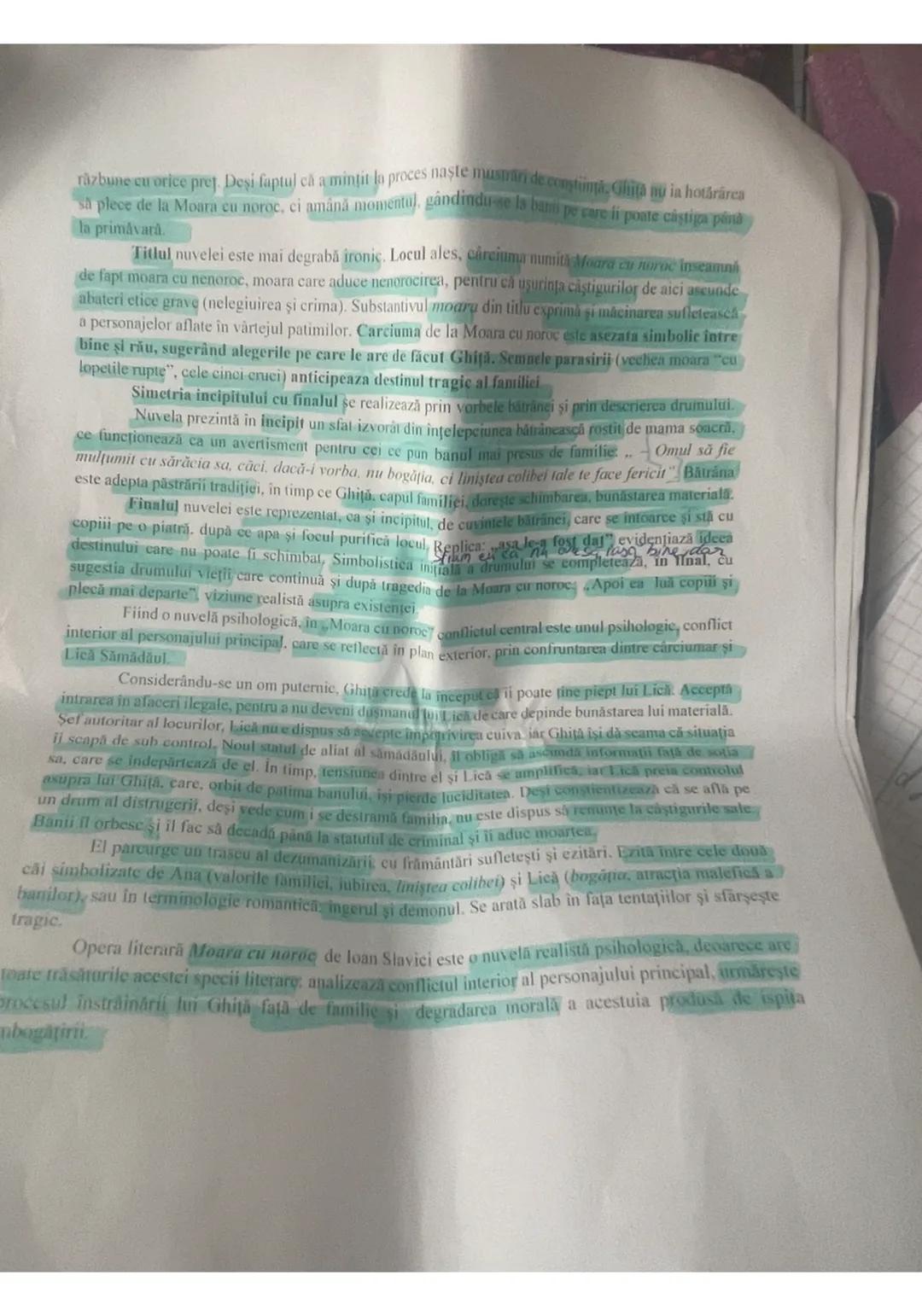 RT
Nuvela realistă psihologică „Moura cu none"
de loan Slavici
Realismul este un curent literar apărut in a douar jumătate a secolului al