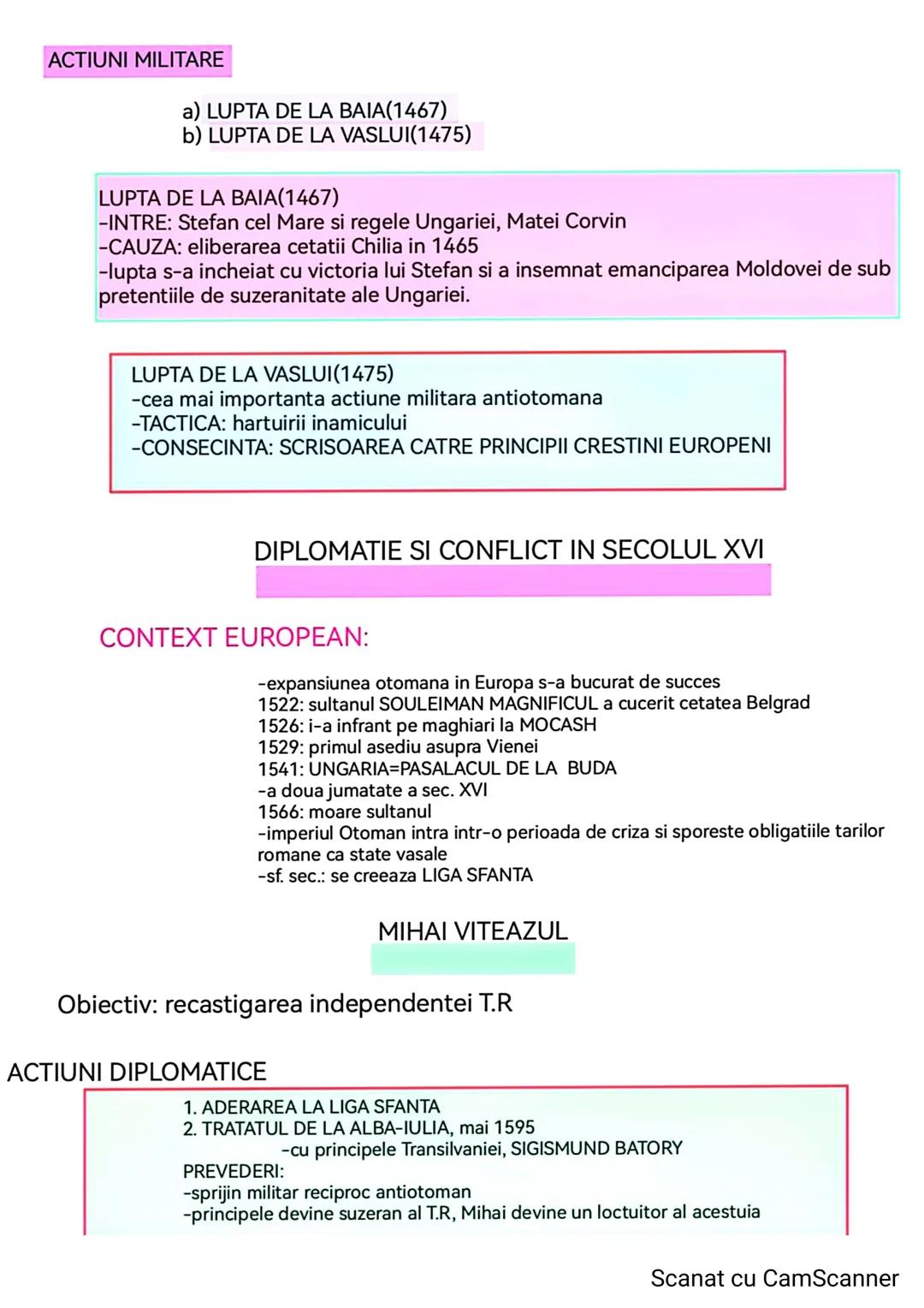 DIPLOMATIE SI CONFLICT IN EVUL MEDIU
DEFINITIE
Politica externa romaneasca in Evul Mediu a imbinat actiunile diplomatice cu cele
militare in